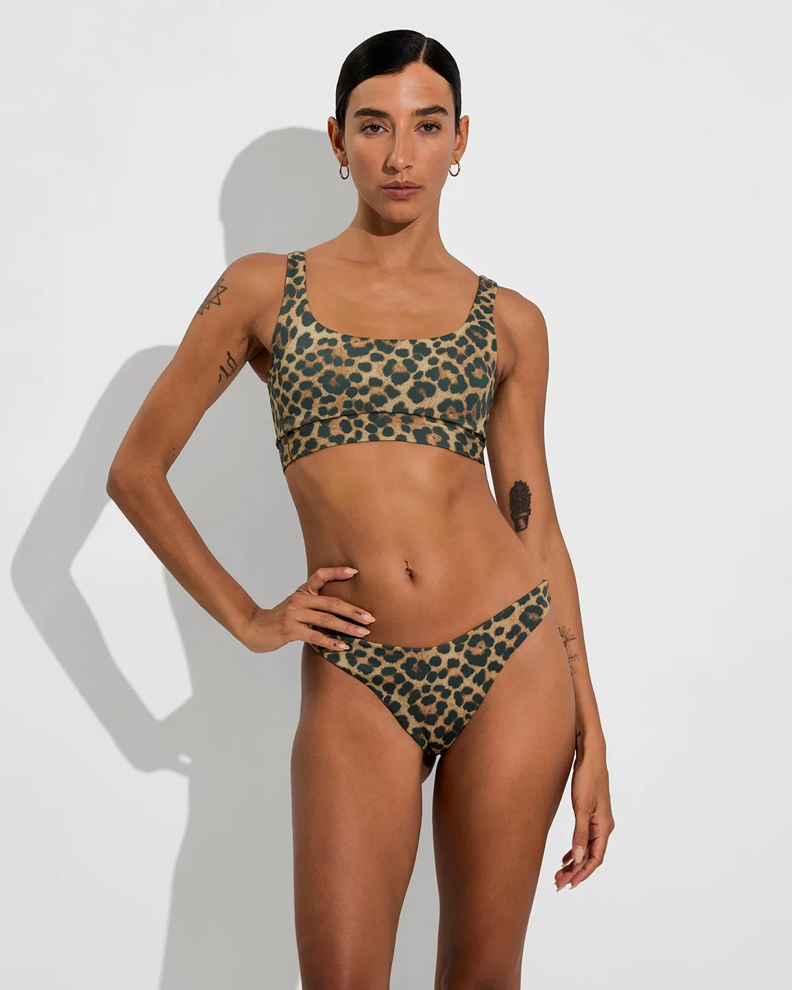 Double Scoop Top *Left On Friday X Loeffler Randall - Brushed Leopard sold by Left on Friday product image thumbnail 5