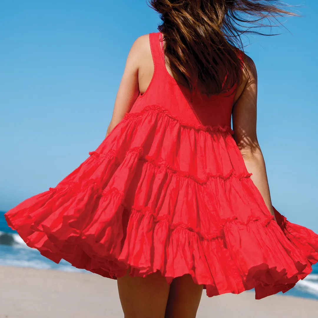 Half Day Dress - Flame sold by Left on Friday product image thumbnail 2