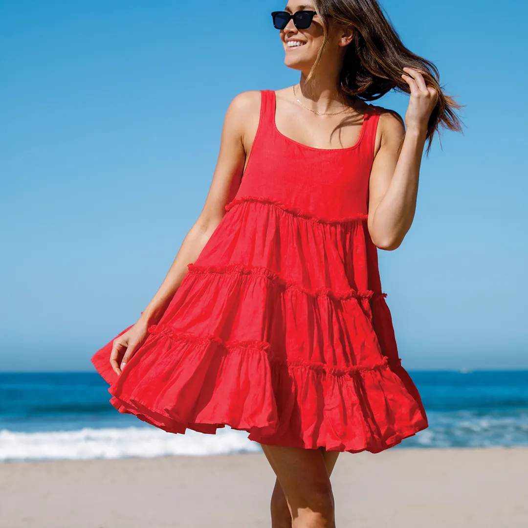 Half Day Dress - Flame sold by Left on Friday product image thumbnail 3