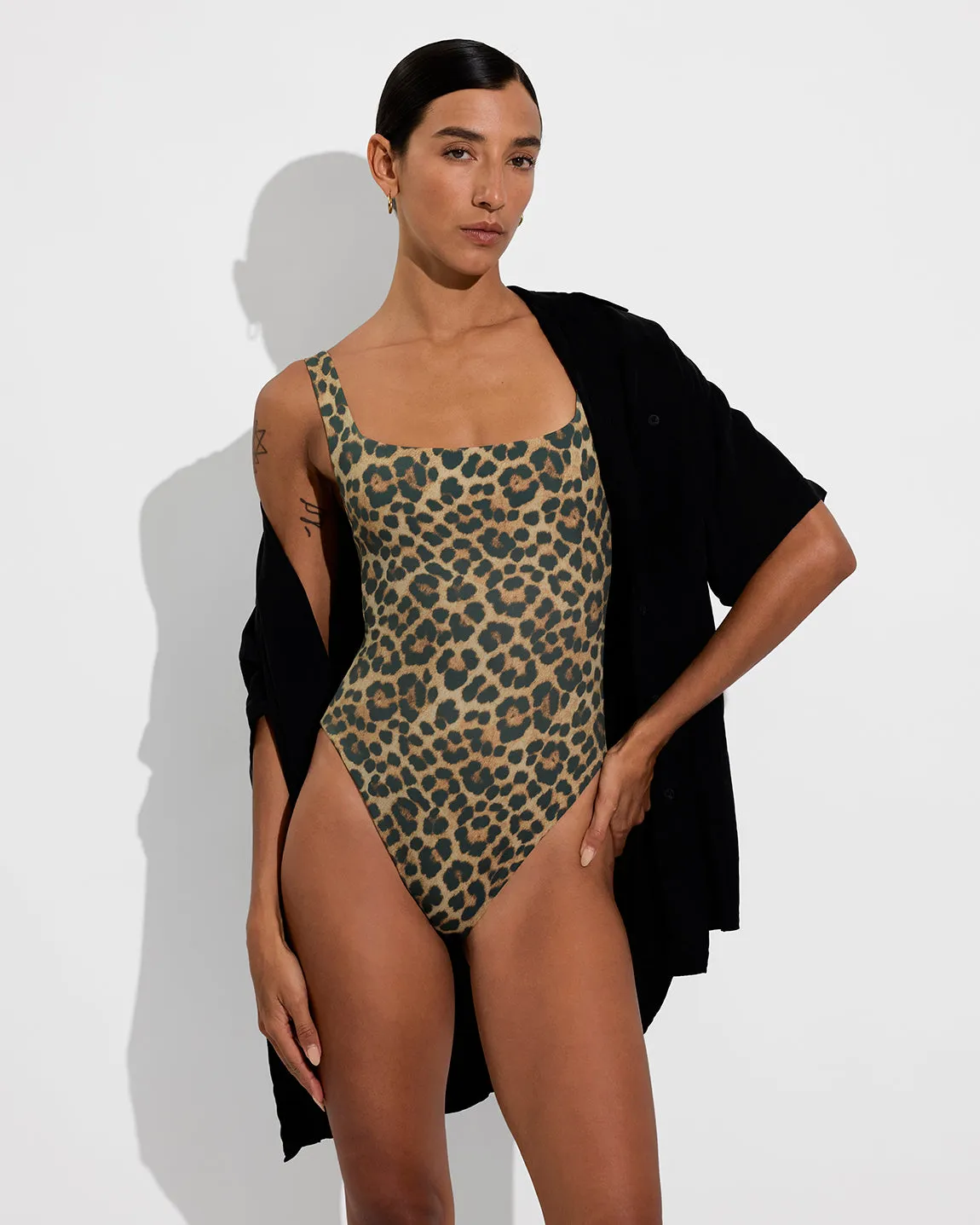 Streamline Suit *Tall *Left On Friday X Loeffler Randall - Brushed Leopard sold by Left on Friday product image thumbnail 5