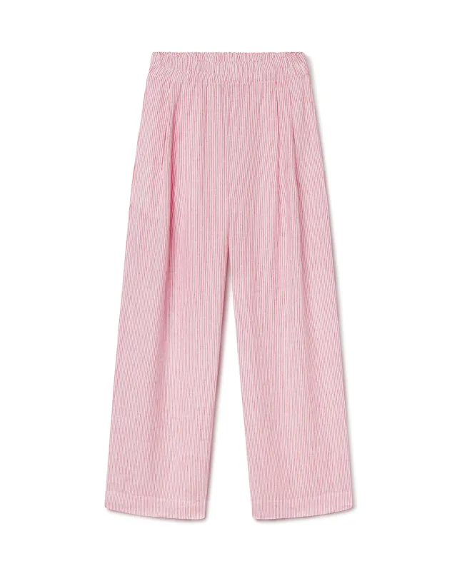 Coastal Pant - Coastal Stripe: Sweet Chili Heat / Coconut made by Left on Friday