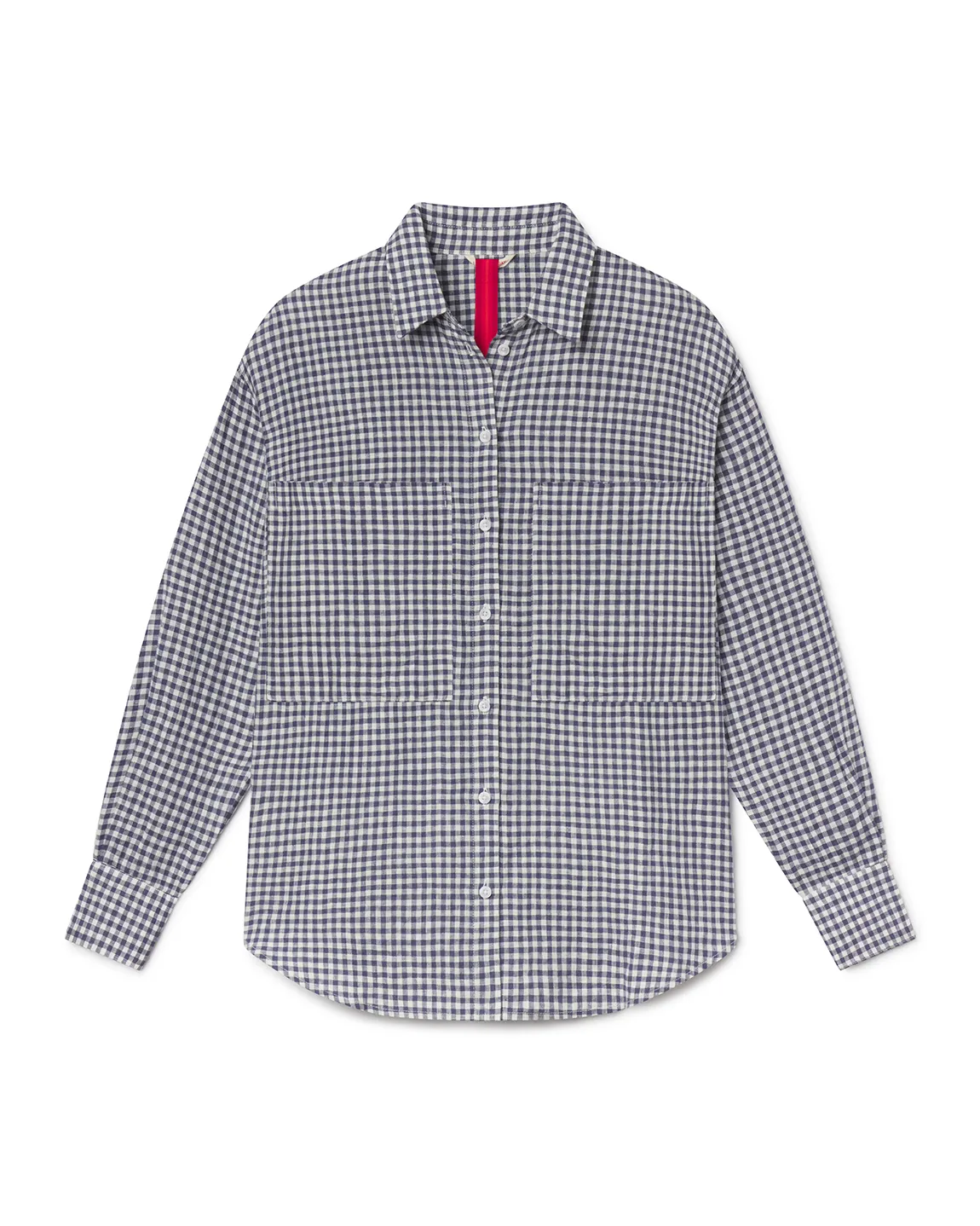 Getaway Button Down - Gingham: Varsity / Coconut sold by Left on Friday product image thumbnail 4