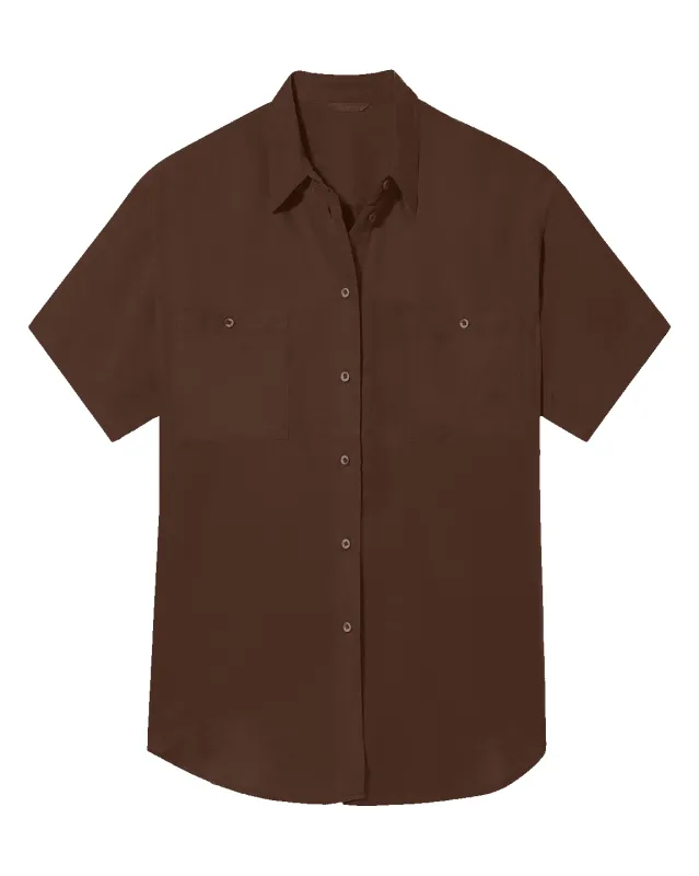 Day Trip Button Down - Cold Brew sold by Left on Friday