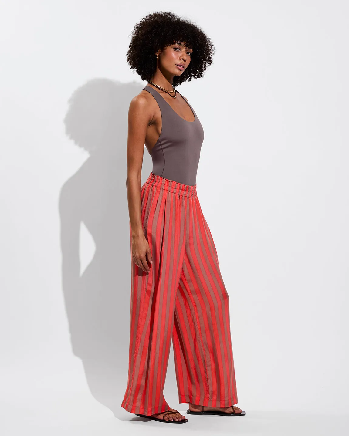 Day Trip Pant - Sports Stripe: Mirage / Aperol sold by Left on Friday product image thumbnail 4