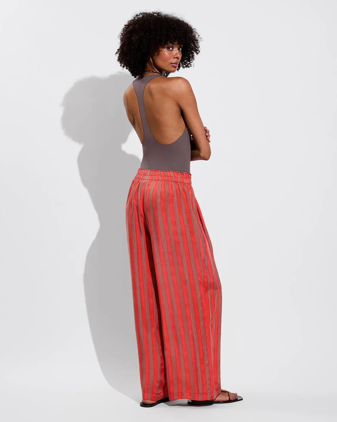 Day Trip Pant - Sports Stripe: Mirage / Aperol sold by Left on Friday product image thumbnail 3