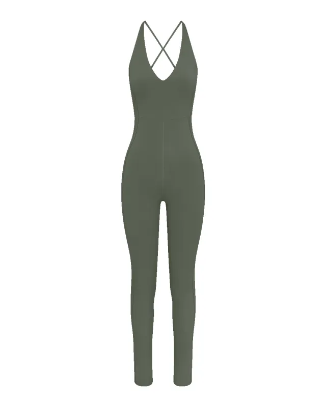 Weekender Playsuit 27" - Agave made by Left on Friday