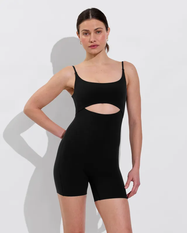 Peak Playsuit 5" - Jet made by Left on Friday