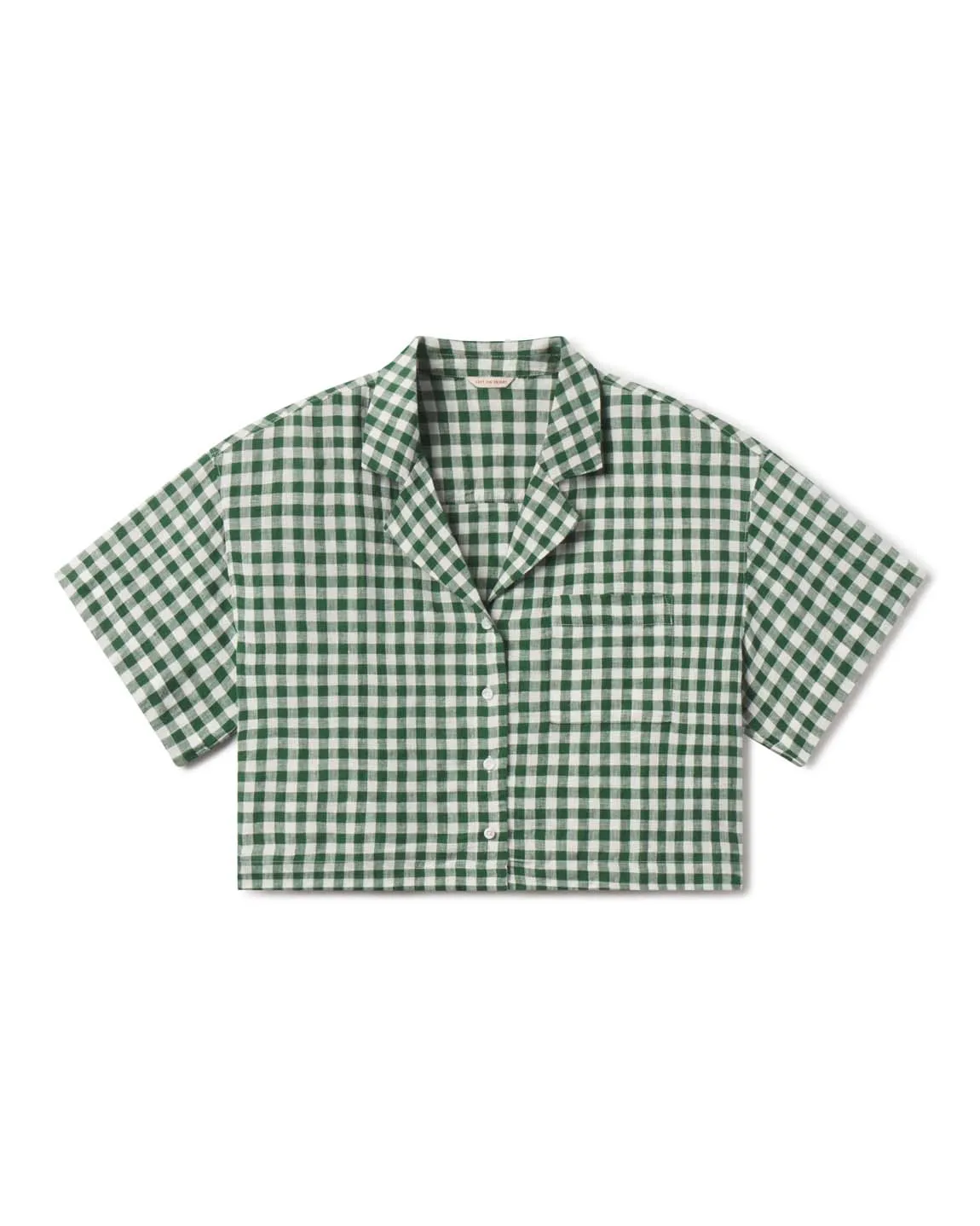 Leisure Shirt - Gingham: Tropics / Coconut sold by Left on Friday