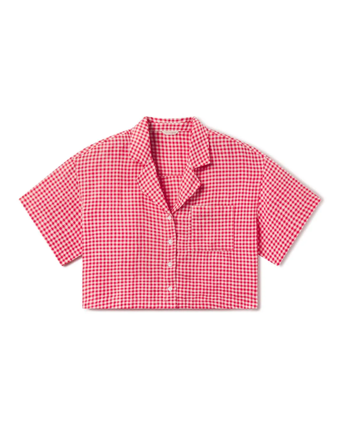 Leisure Shirt - Gingham: Sweet Chili Heat / Coconut sold by Left on Friday