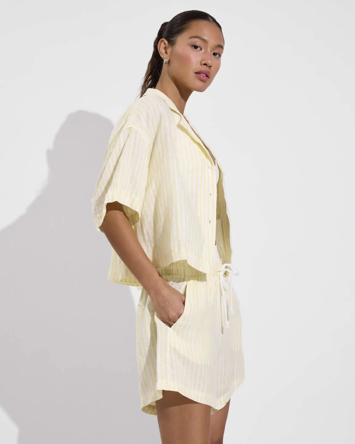 Leisure Shirt - Bungalow Stripe: Melt / Coconut sold by Left on Friday product image thumbnail 3