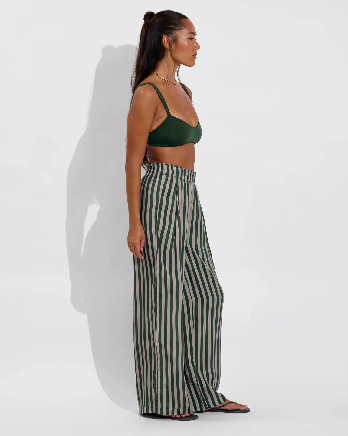 Day Trip Pant - Riviera Stripe: Palm / Beach sold by Left on Friday product image thumbnail 3