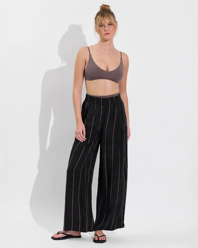 Day Trip Pant - Fancy Stripe: Faded Jet / Stormy made by Left on Friday