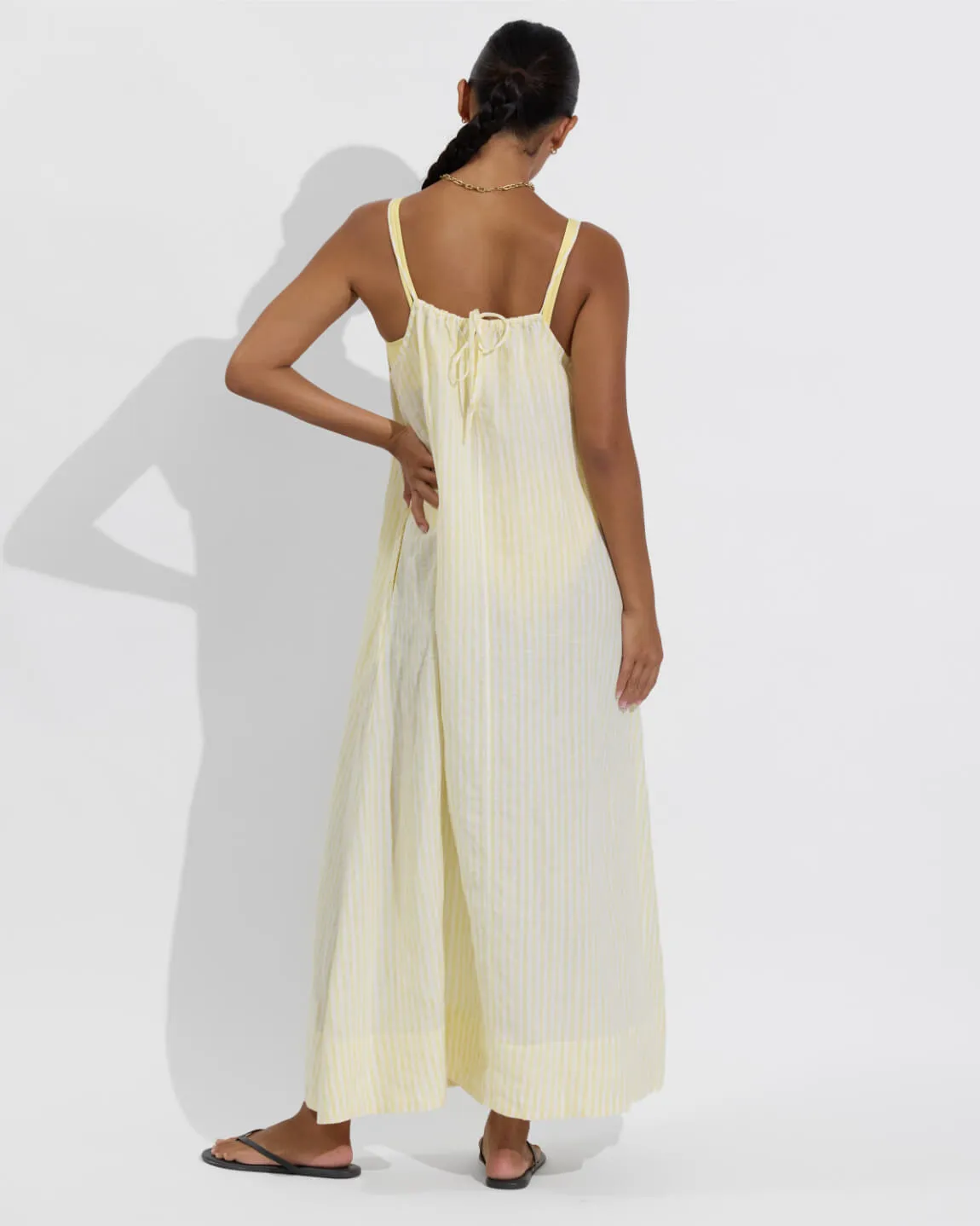 Leisure Maxi Dress - Bungalow Stripe: Melt / Coconut sold by Left on Friday product image thumbnail 2