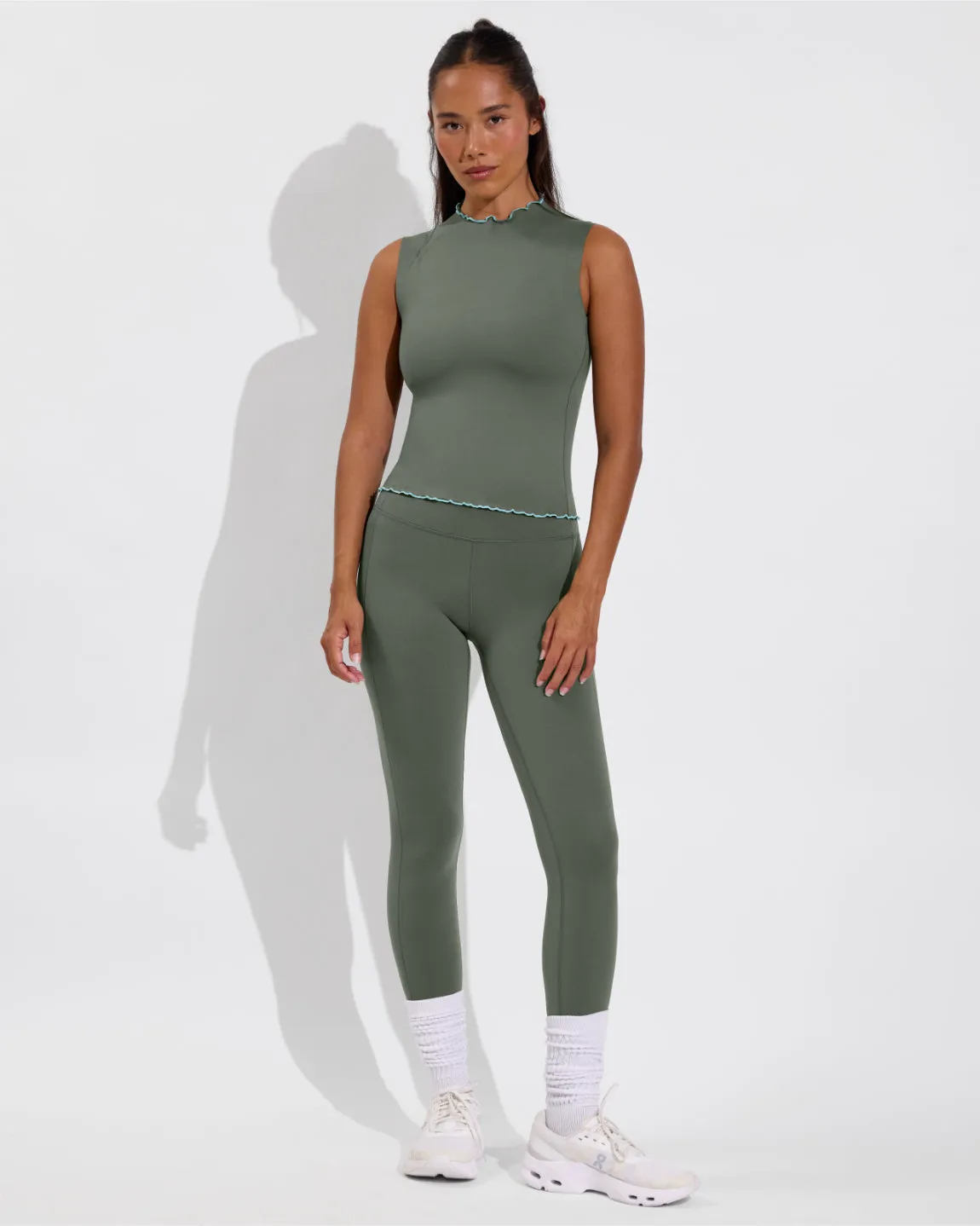 Rays Sleeveless Top *Long *Wavy - Agave / Drift sold by Left on Friday product image thumbnail 5