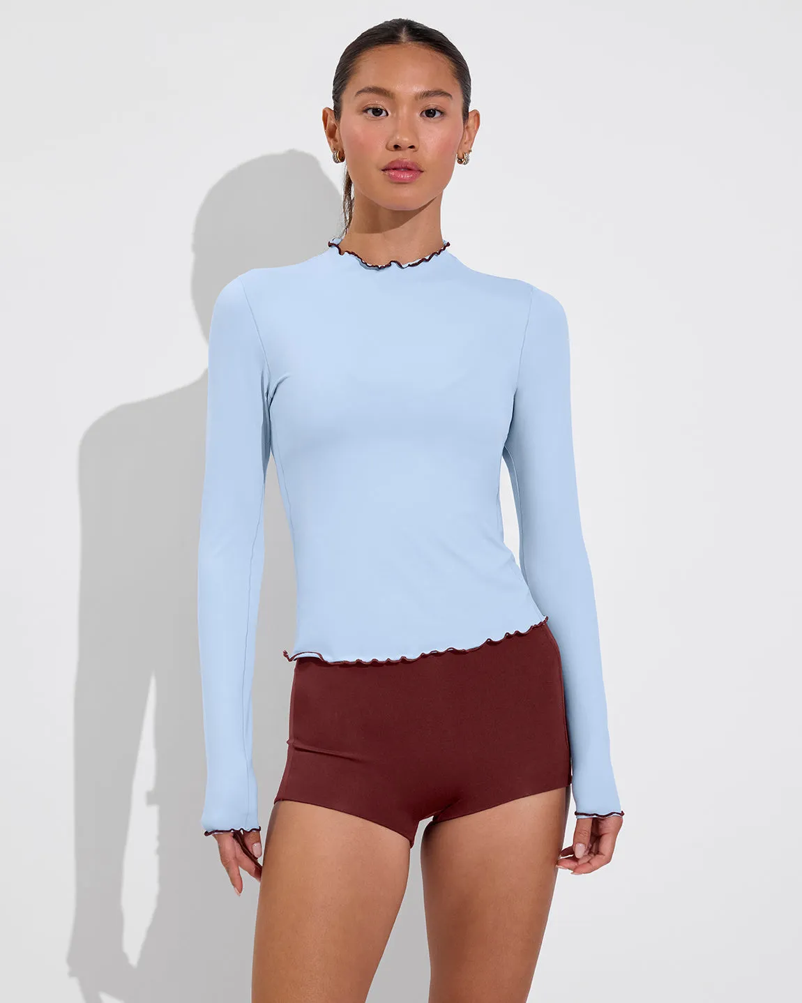 Rays LS Top *Long *Wavy - Blue Skies / Jam sold by Left on Friday