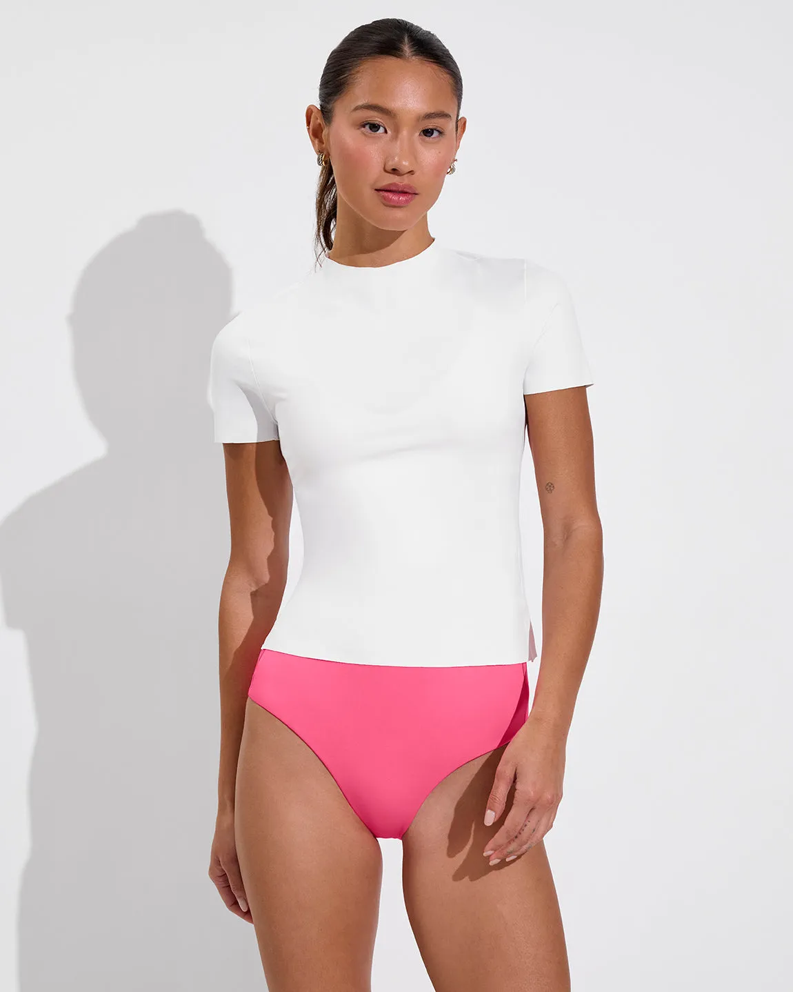 Rays SS Top *Long - Coconut sold by Left on Friday