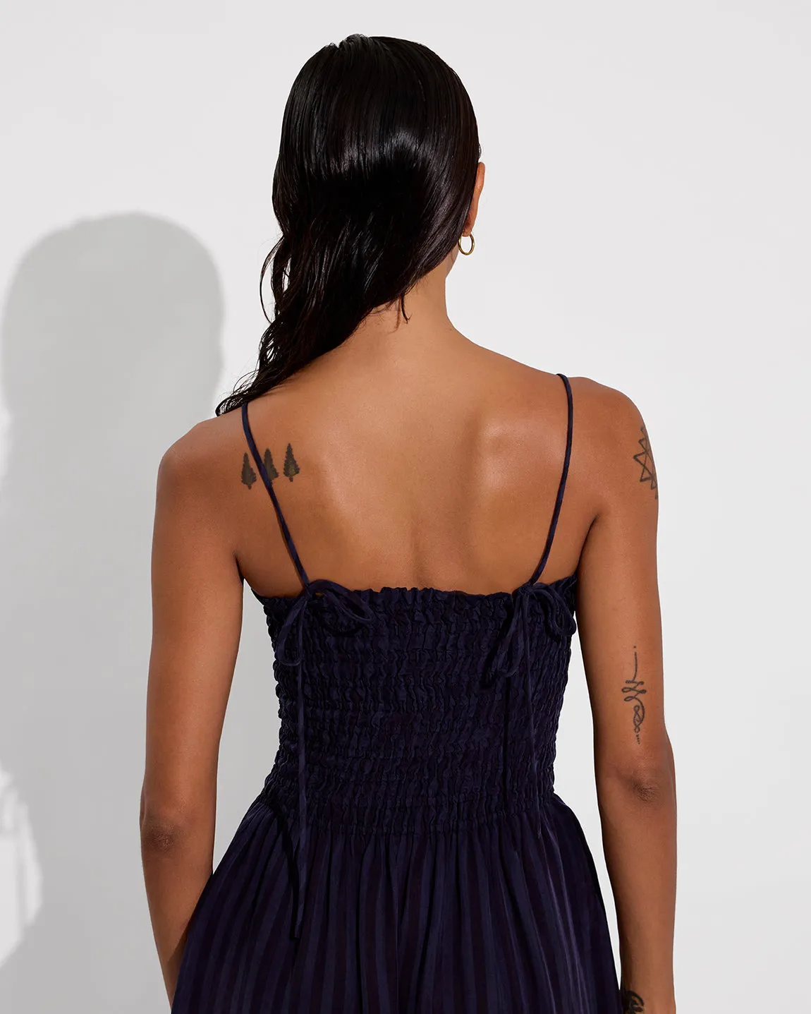 Cabana Maxi Dress - Sprint Stripe: Dark Sprint / Sprint sold by Left on Friday product image thumbnail 4