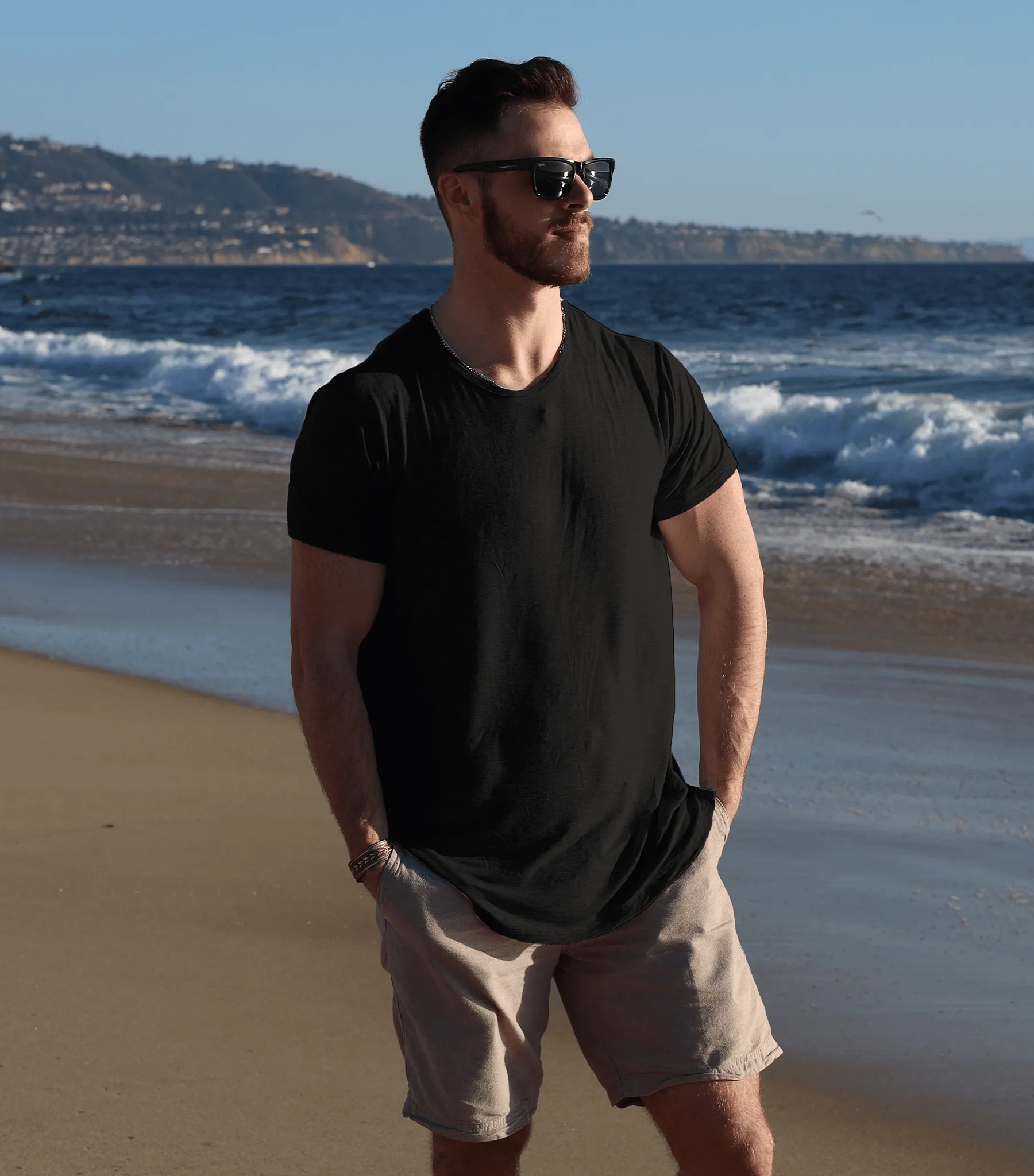 Bamboo Swift Curve-Hem Tee - Black sold by Bamtech product image thumbnail 2