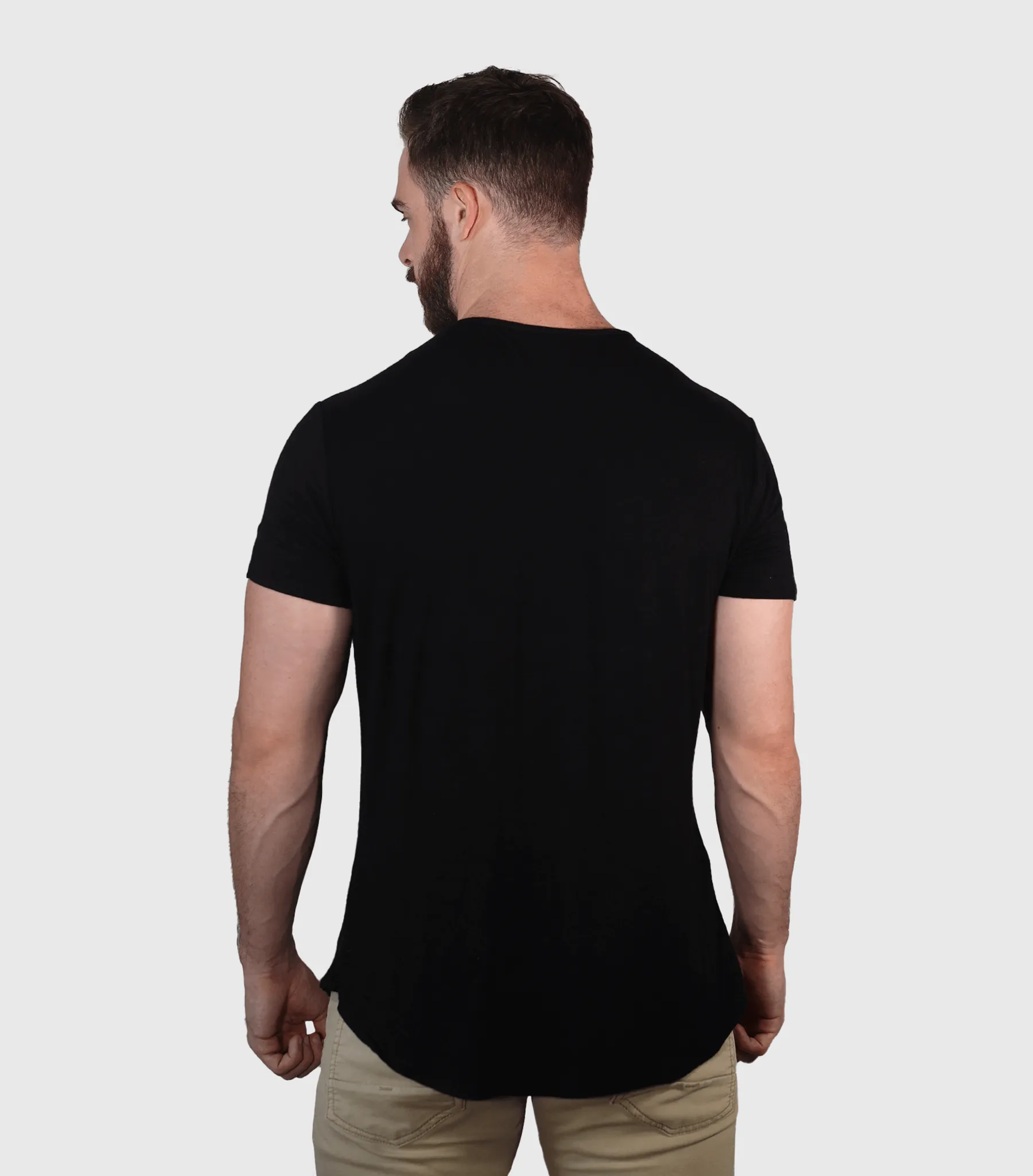 Bamboo Swift Curve-Hem Tee - Black sold by Bamtech product image thumbnail 5