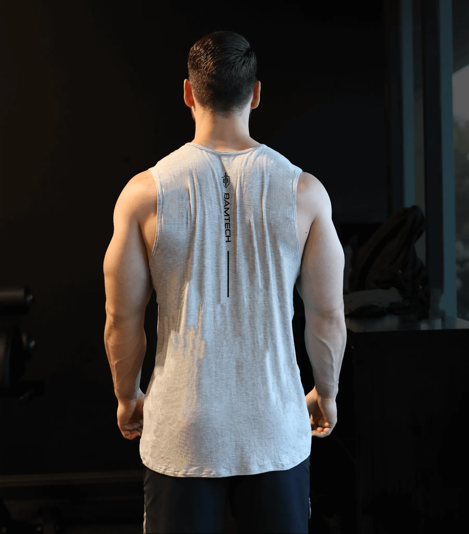 Bamboo Aerotech Tank - Training Div. Heather Grey sold by Bamtech product image thumbnail 3