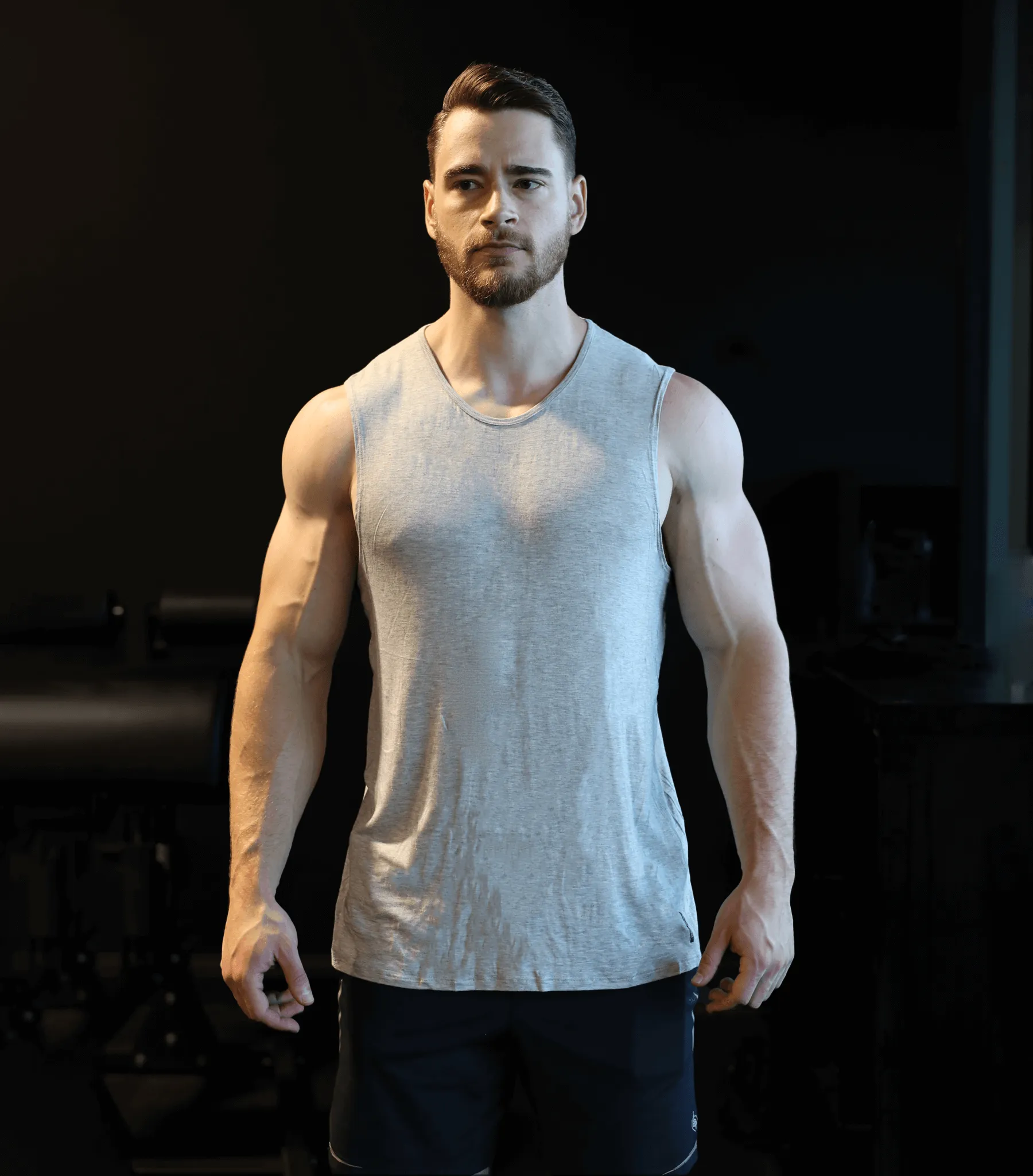 Bamboo Aerotech Tank - Heather Grey sold by Bamtech product image thumbnail 2