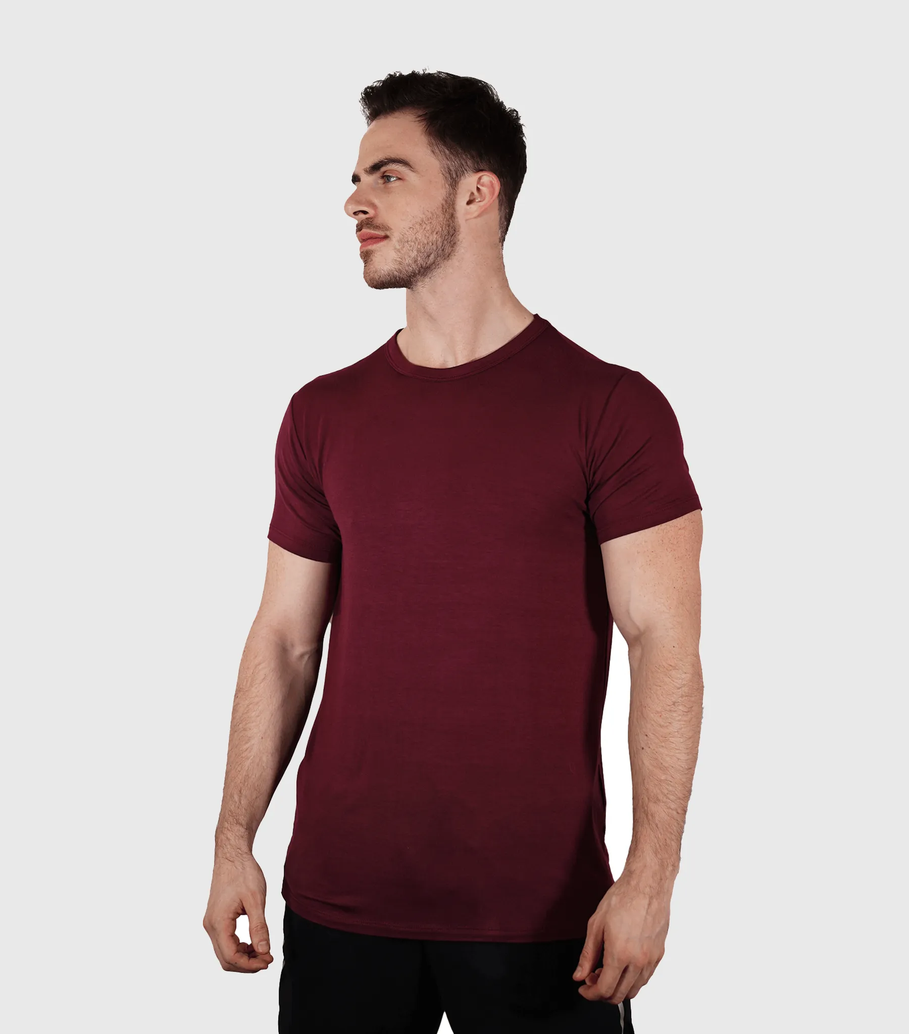 Bamboo Aerotech T-Shirt - Dark Plum sold by Bamtech product image thumbnail 3