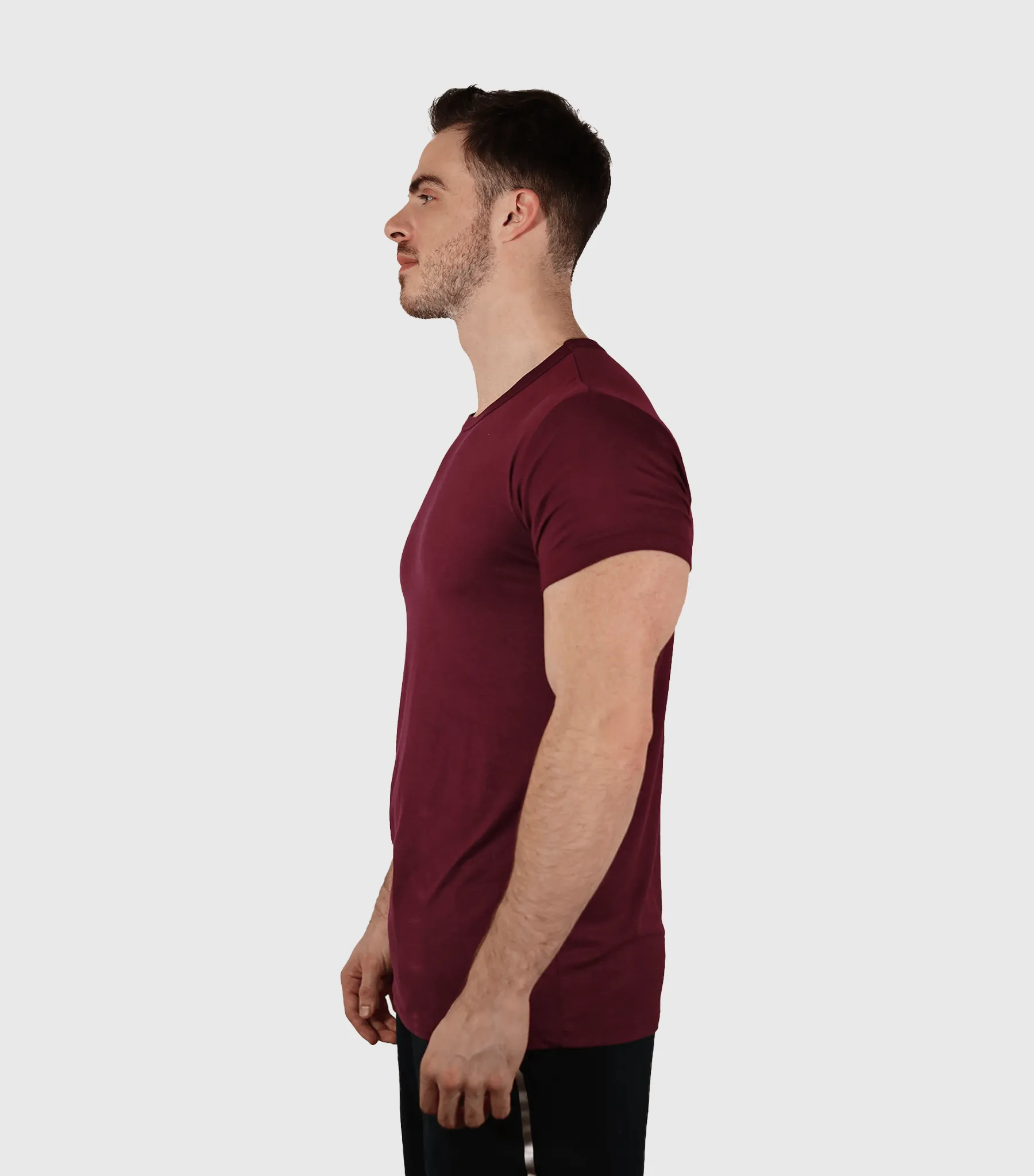 Bamboo Aerotech T-Shirt - Dark Plum sold by Bamtech product image thumbnail 4