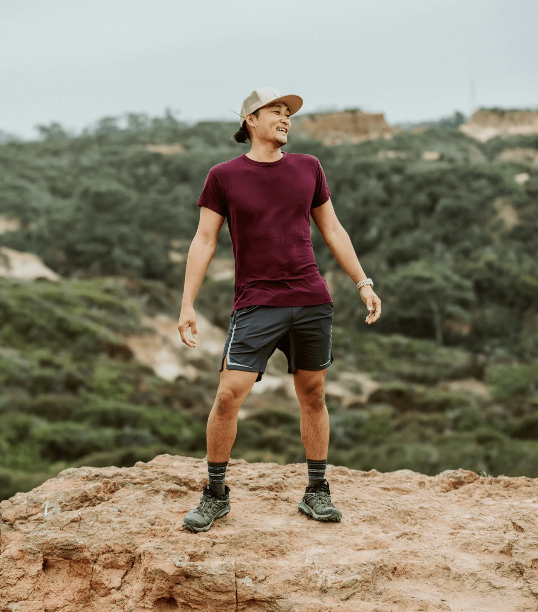 Bamboo Aerotech T-Shirt - Dark Plum sold by Bamtech product image thumbnail 2