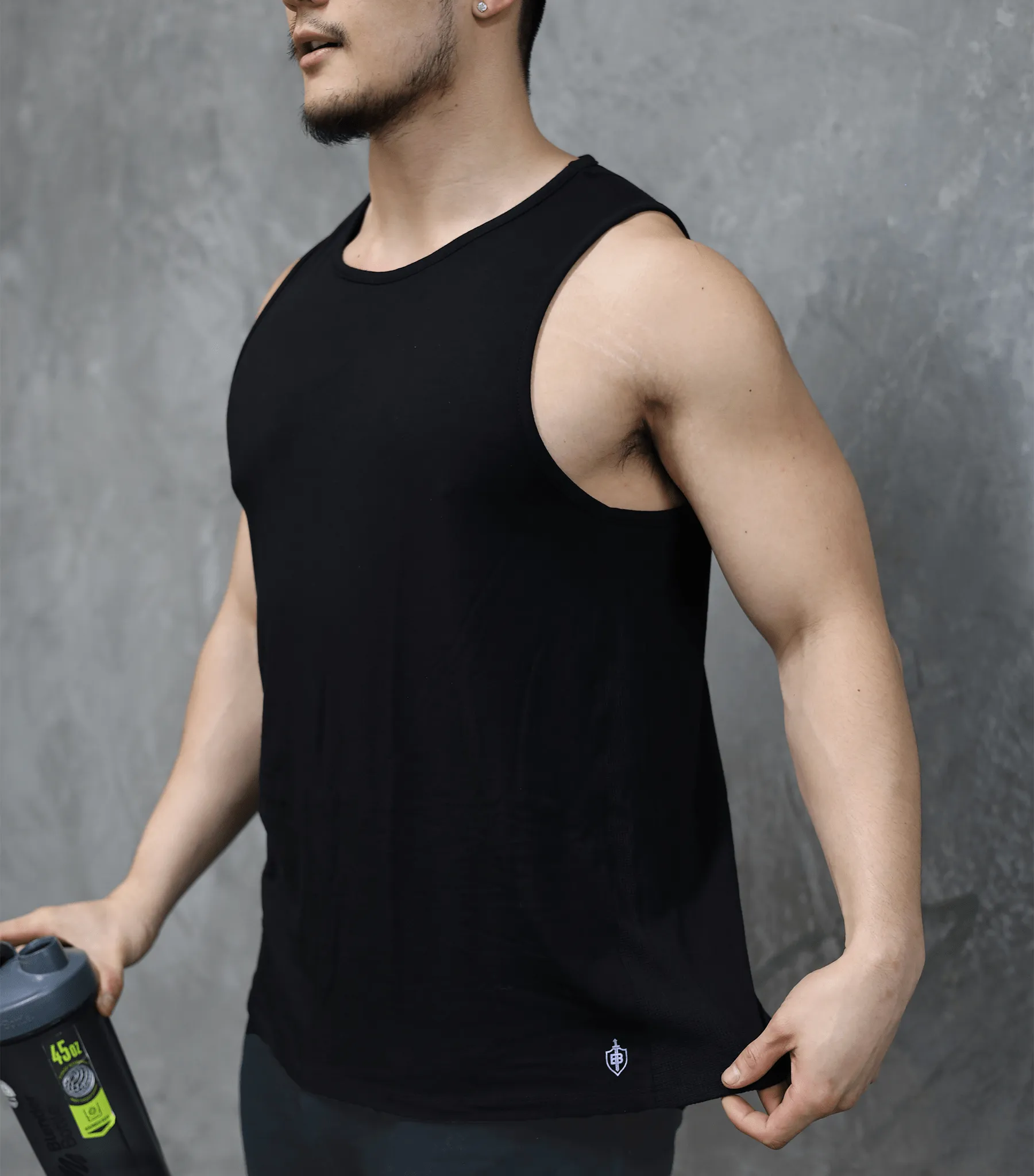Eucalyptus Performance Tank - Black sold by Bamtech product image thumbnail 2