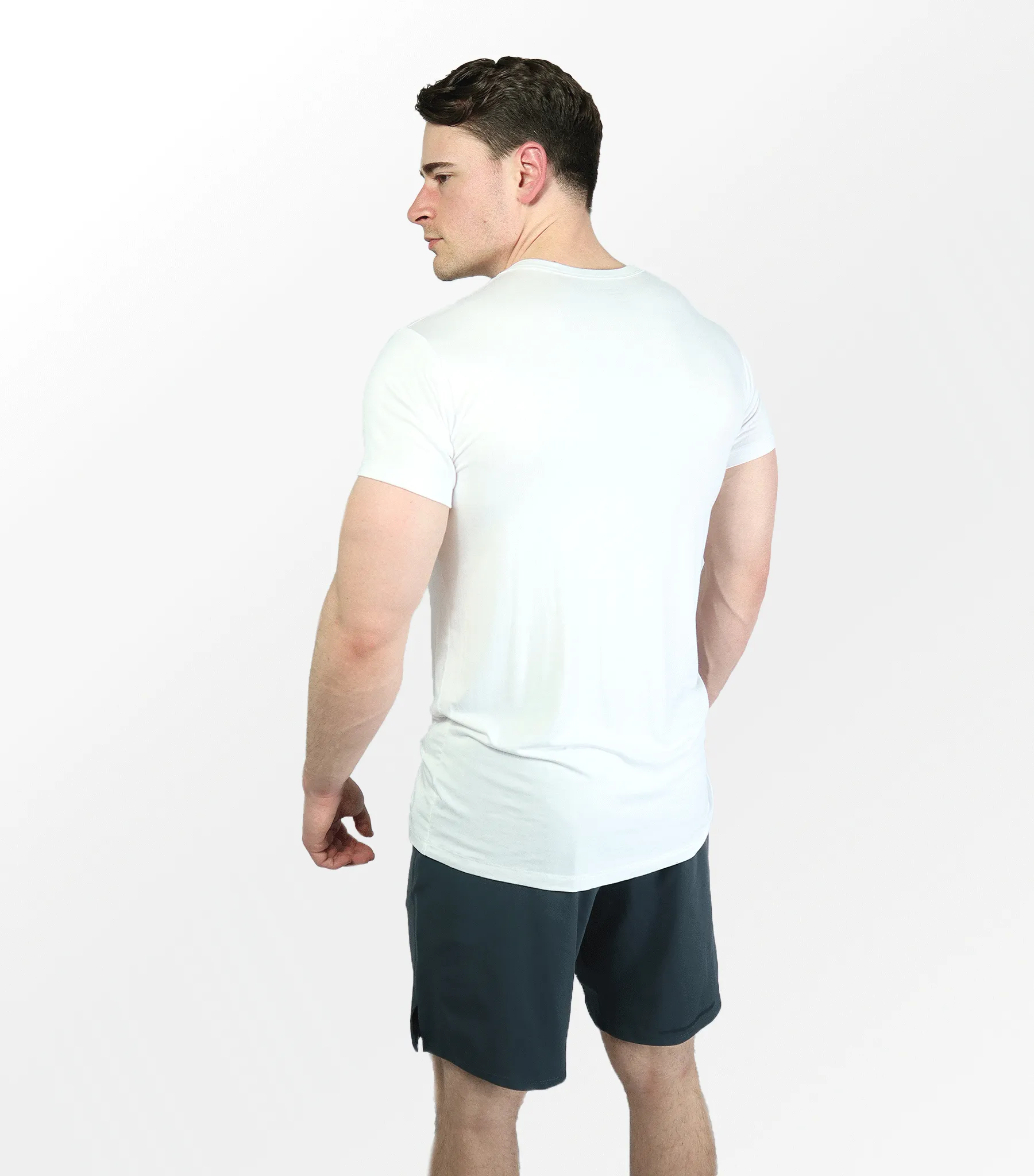 Bamboo Aerotech T-Shirt - White sold by Bamtech product image thumbnail 3