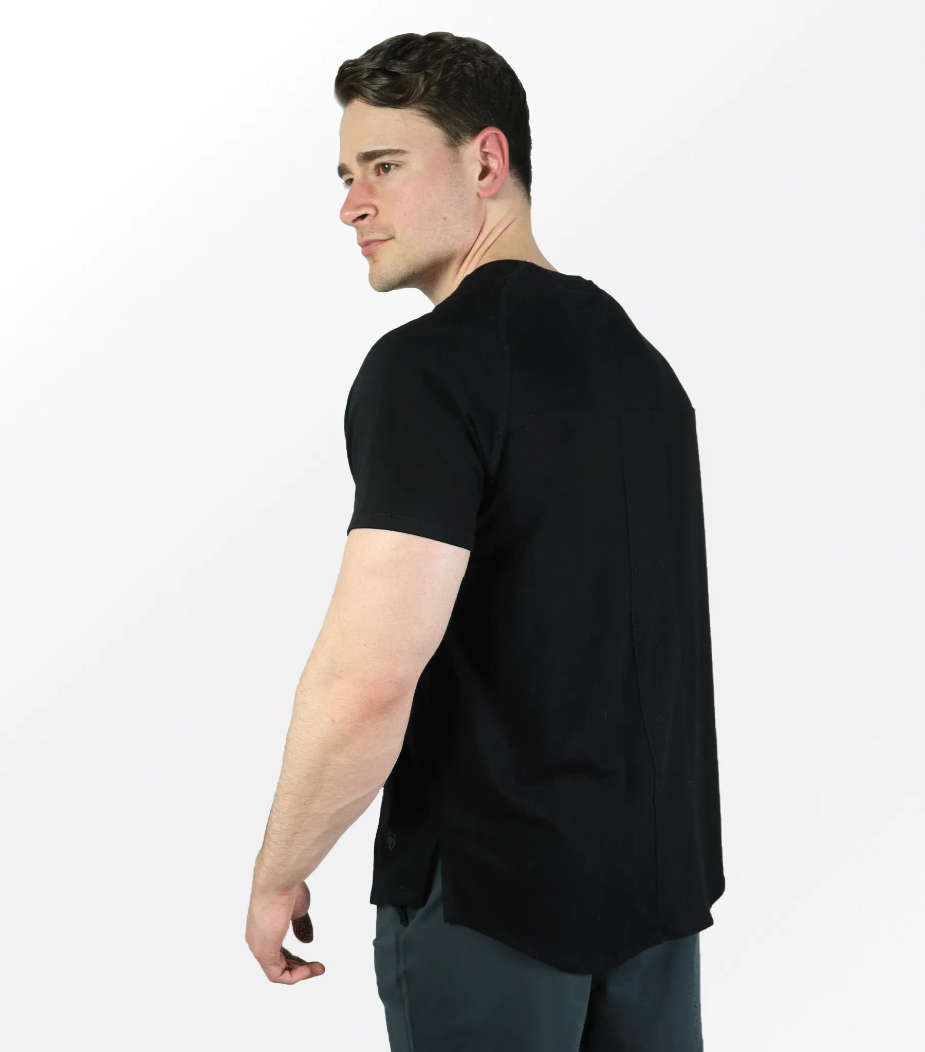 Eucalyptus Mesh Tee - Black sold by Bamtech product image thumbnail 2