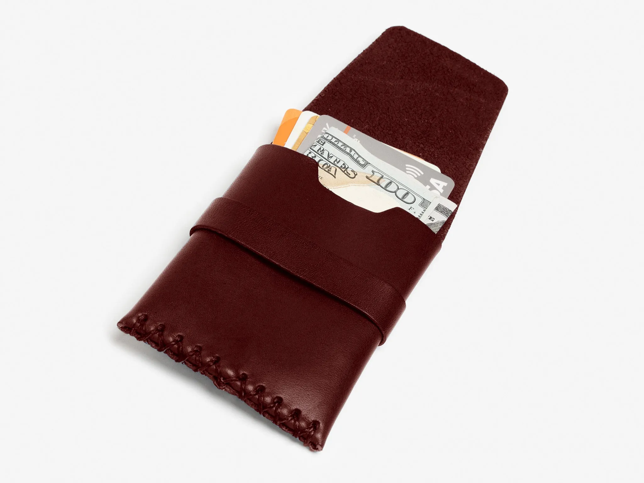 No. 155 Card Case with Flap, Oxblood sold by Billykirk product image thumbnail 3
