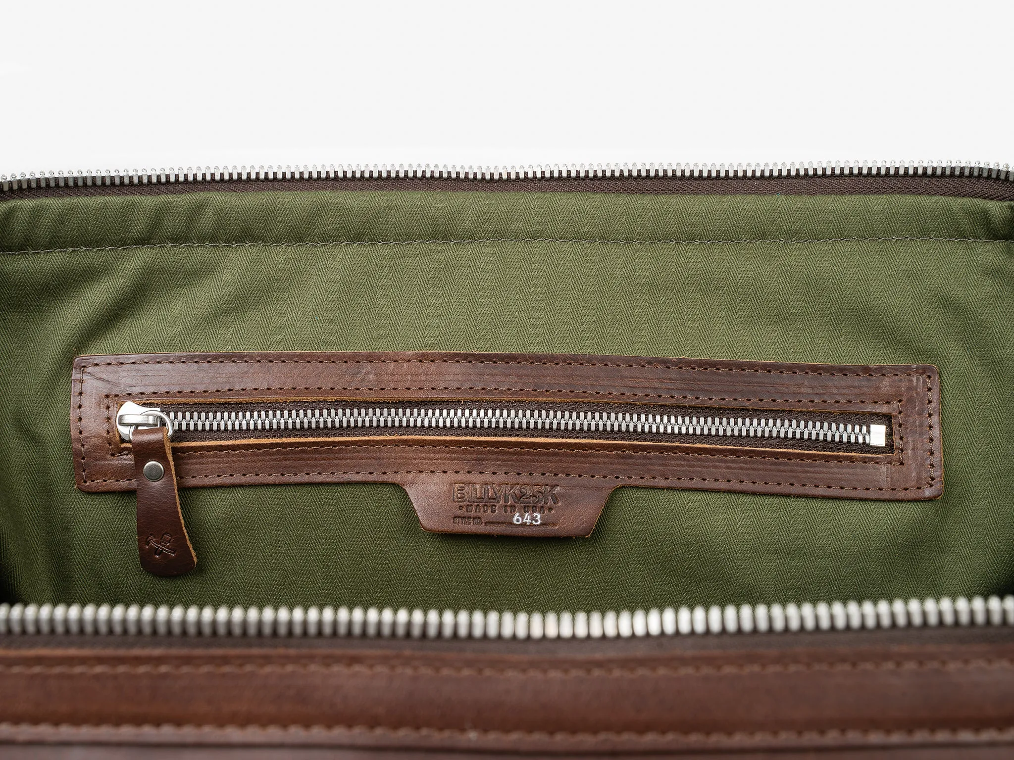 No. 643 Large Carryall, Olive sold by Billykirk product image thumbnail 5