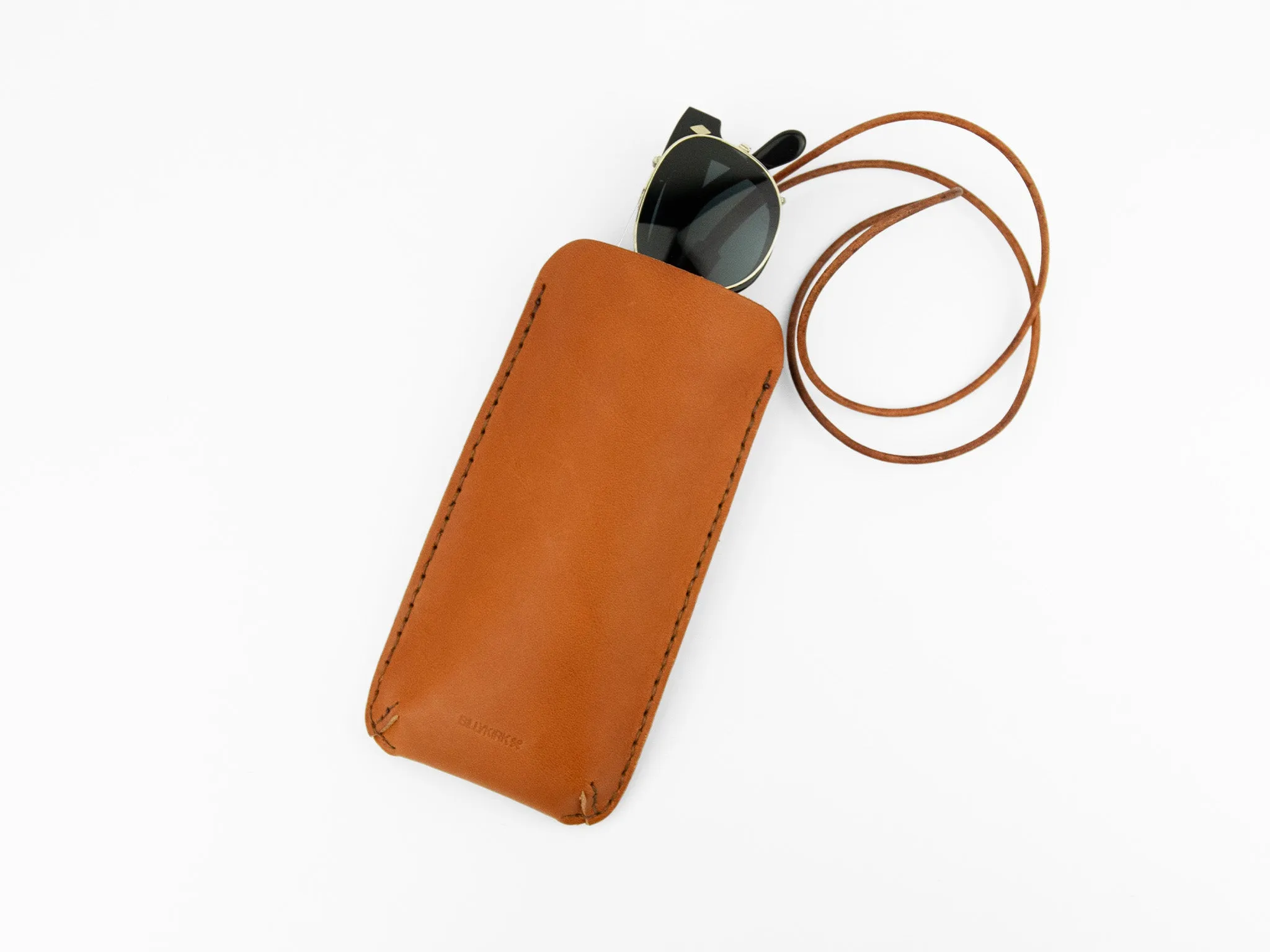 No. 610 Glasses Case with Lanyard, Tan sold by Billykirk product image thumbnail 3