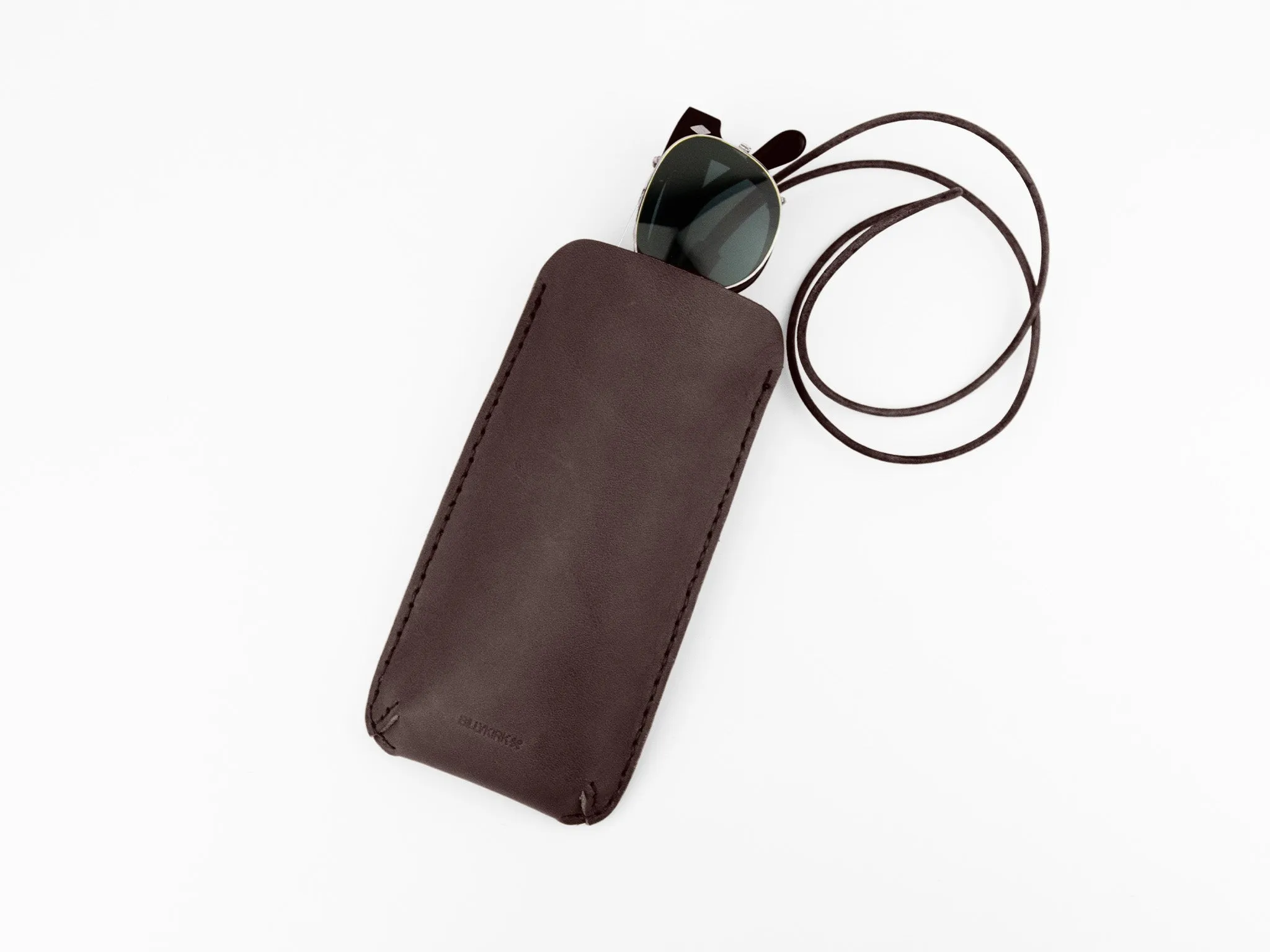 No. 610 Glasses Case with Lanyard, Brown sold by Billykirk product image thumbnail 3