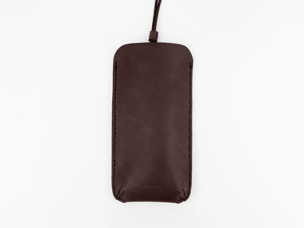 No. 610 Glasses Case with Lanyard, Brown sold by Billykirk