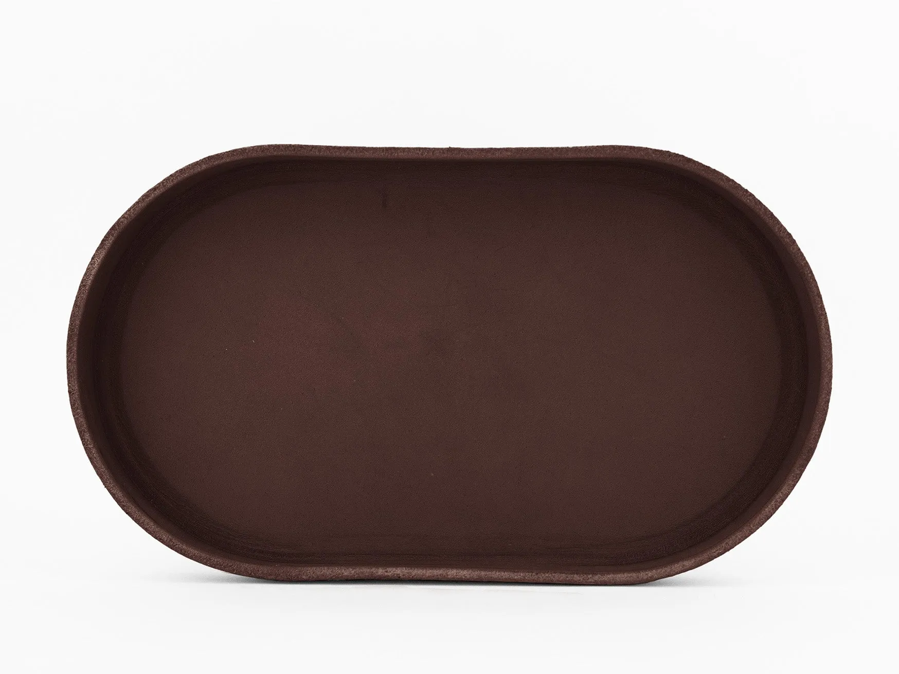 No. 311 Small Oval Leather Valet Tray, Brown sold by Billykirk product image thumbnail 2