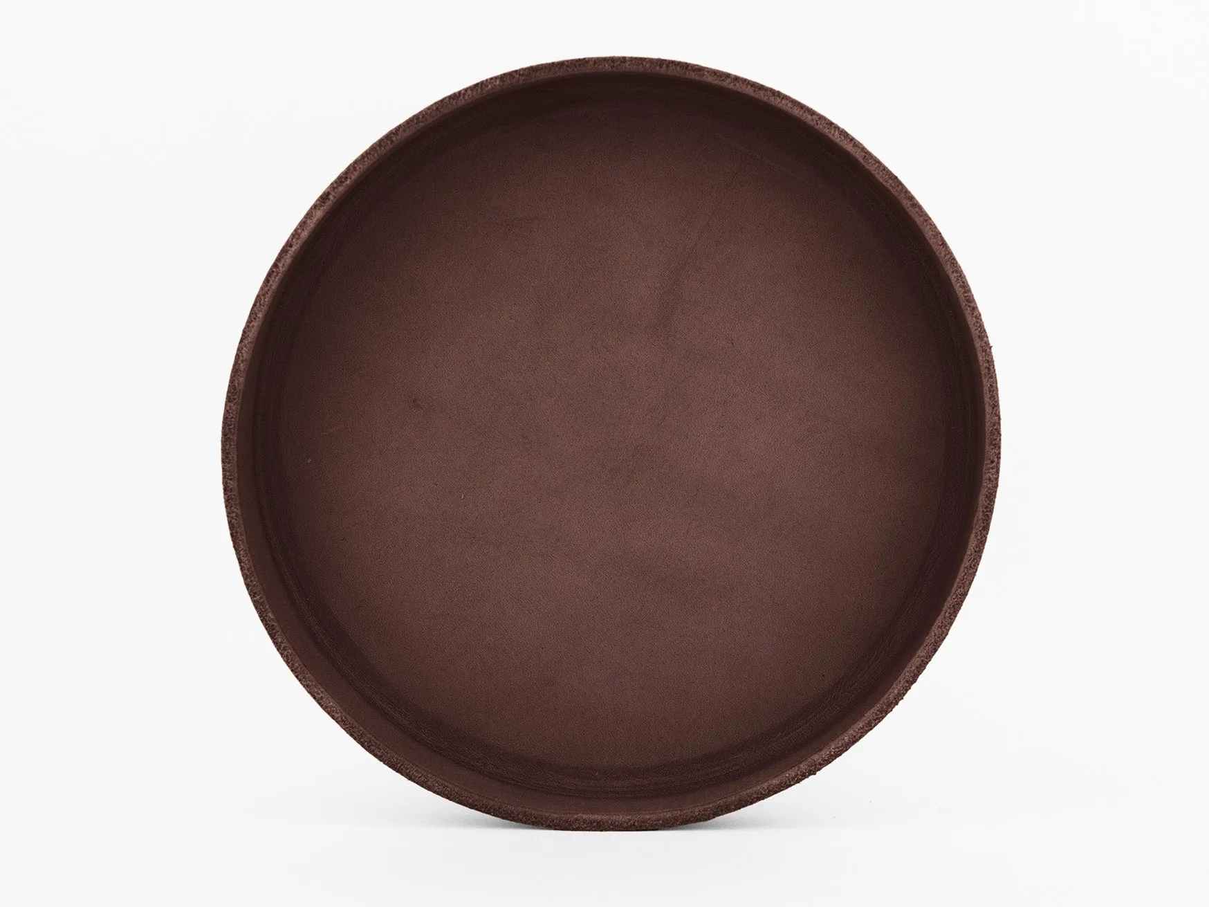 No. 310 Small Circle Leather Valet Tray, Brown sold by Billykirk product image thumbnail 2