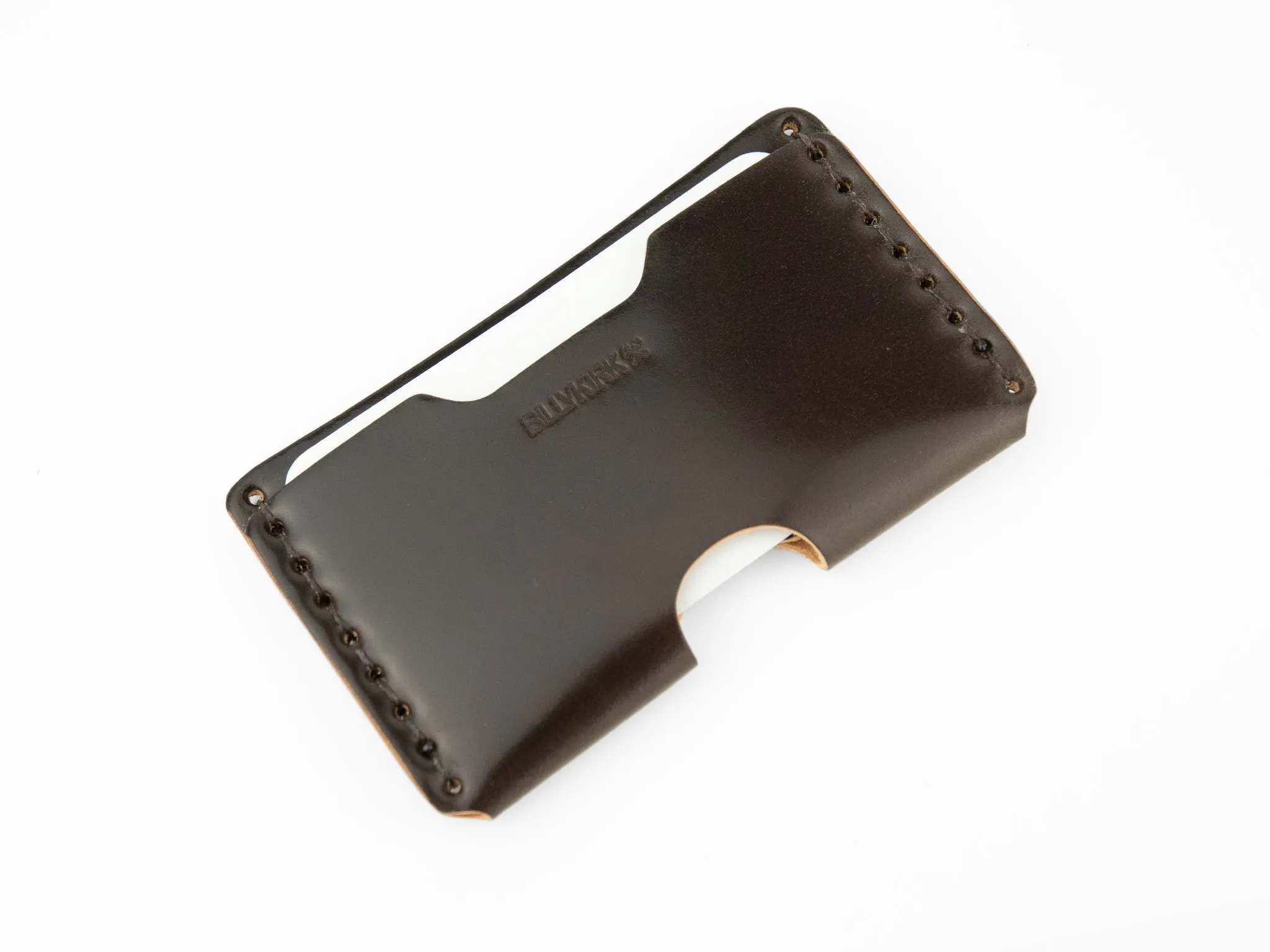 No. 397 Slim Card Case, Dark Brown Cordovan sold by Billykirk