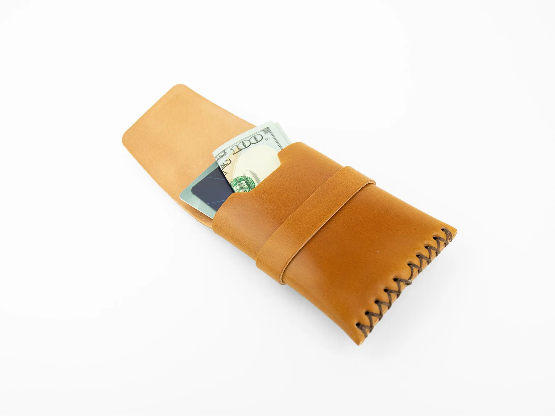 No. 155 Card Case with Flap, Tan Cordovan sold by Billykirk product image thumbnail 3