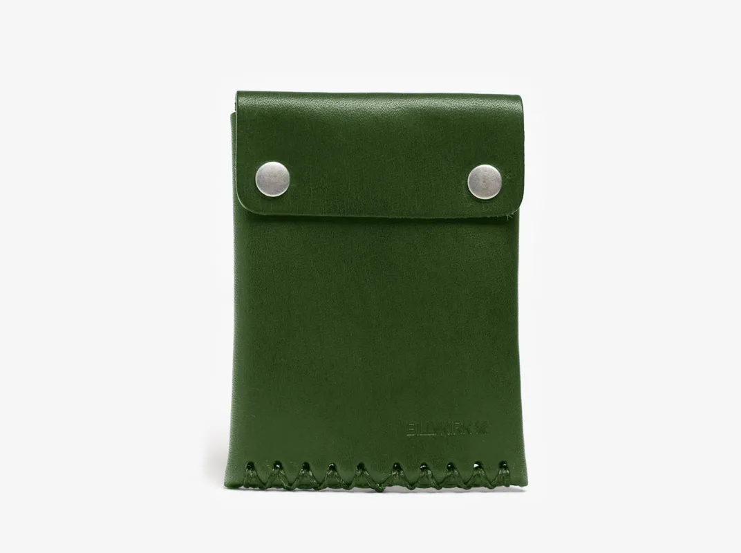 No. 092 Card Case with Snaps, Green sold by Billykirk