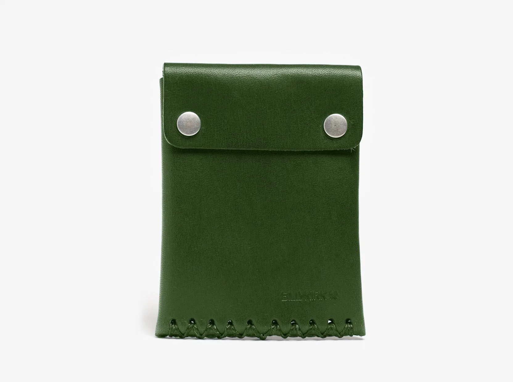 No. 092 Card Case with Snaps, Green sold by Billykirk