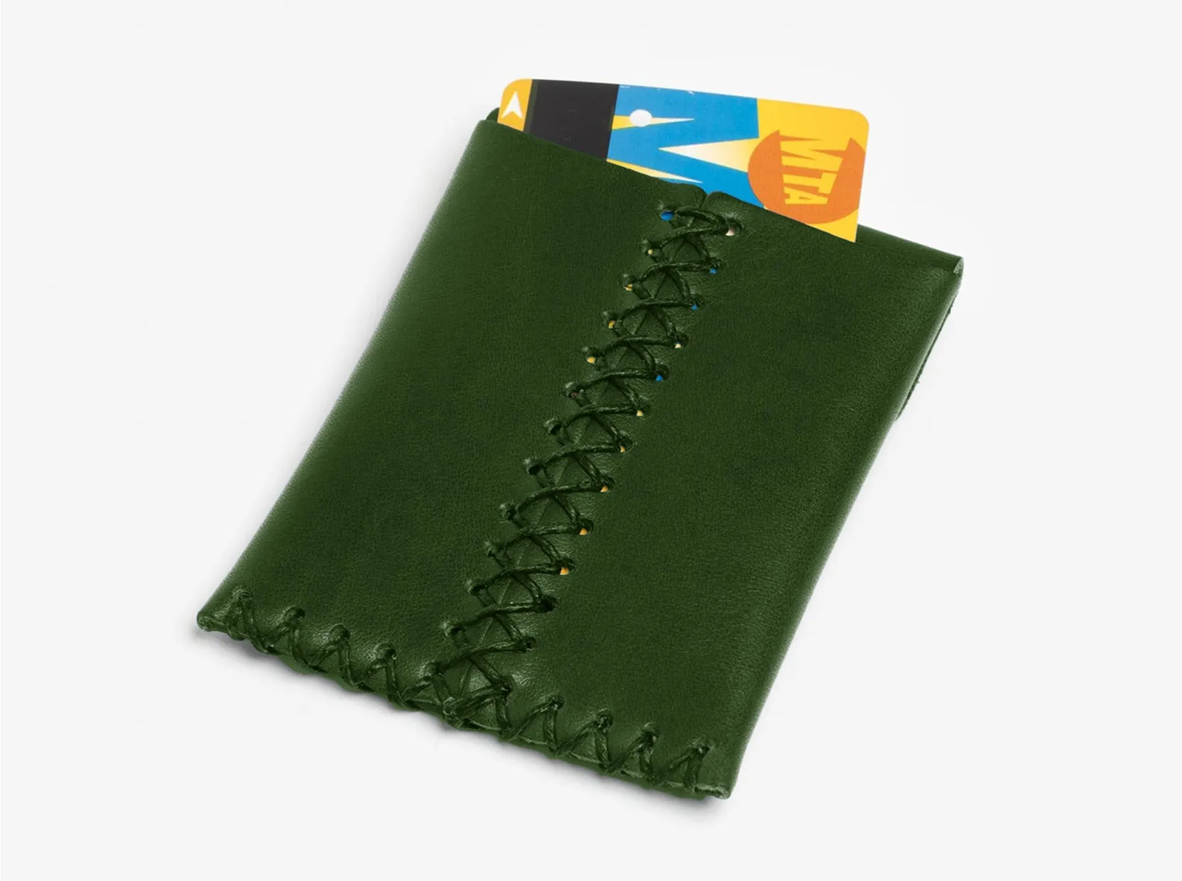 No. 092 Card Case with Snaps, Green sold by Billykirk product image thumbnail 3