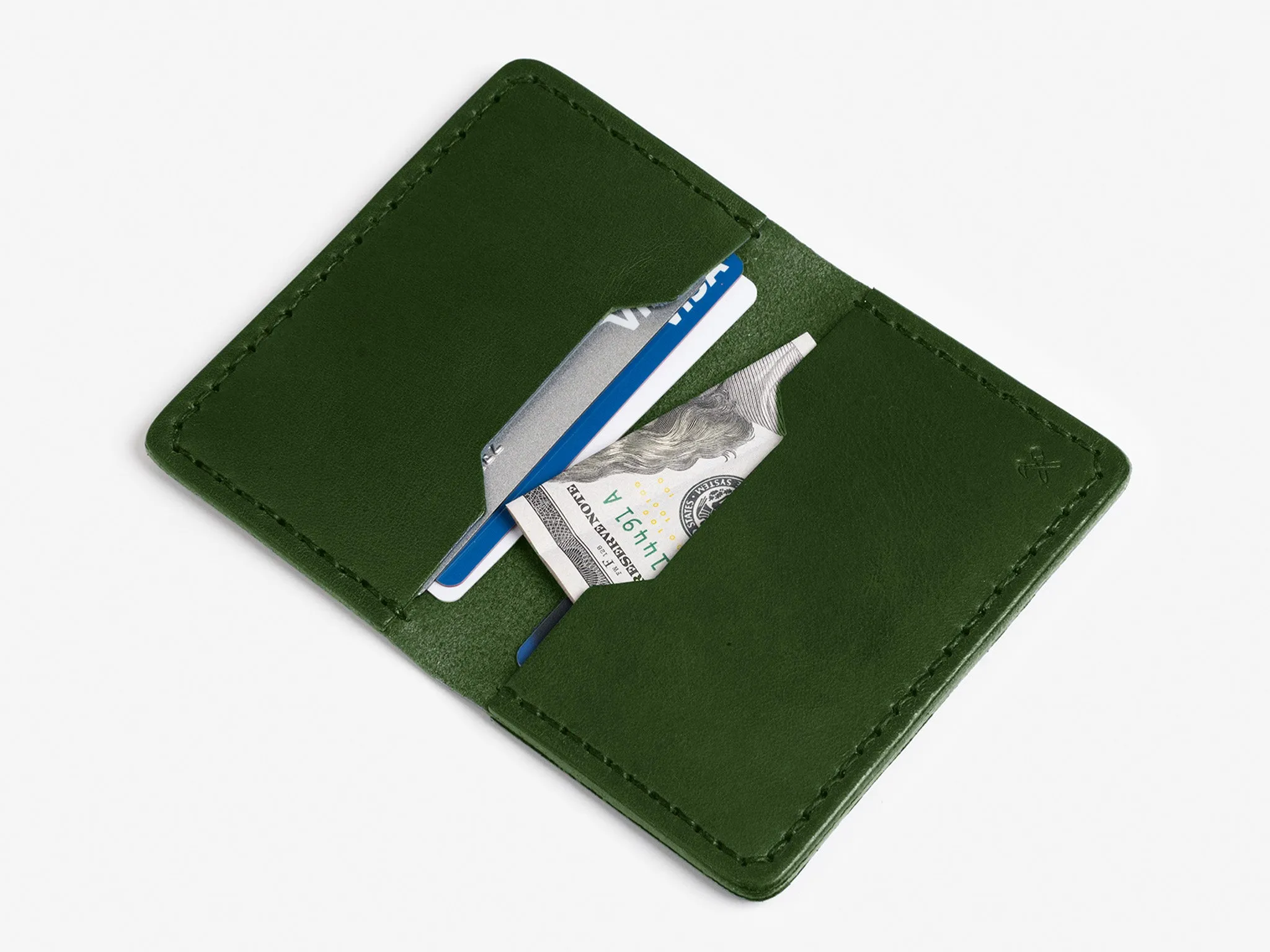 No. 427 Bi-Fold Card Case, Green sold by Billykirk