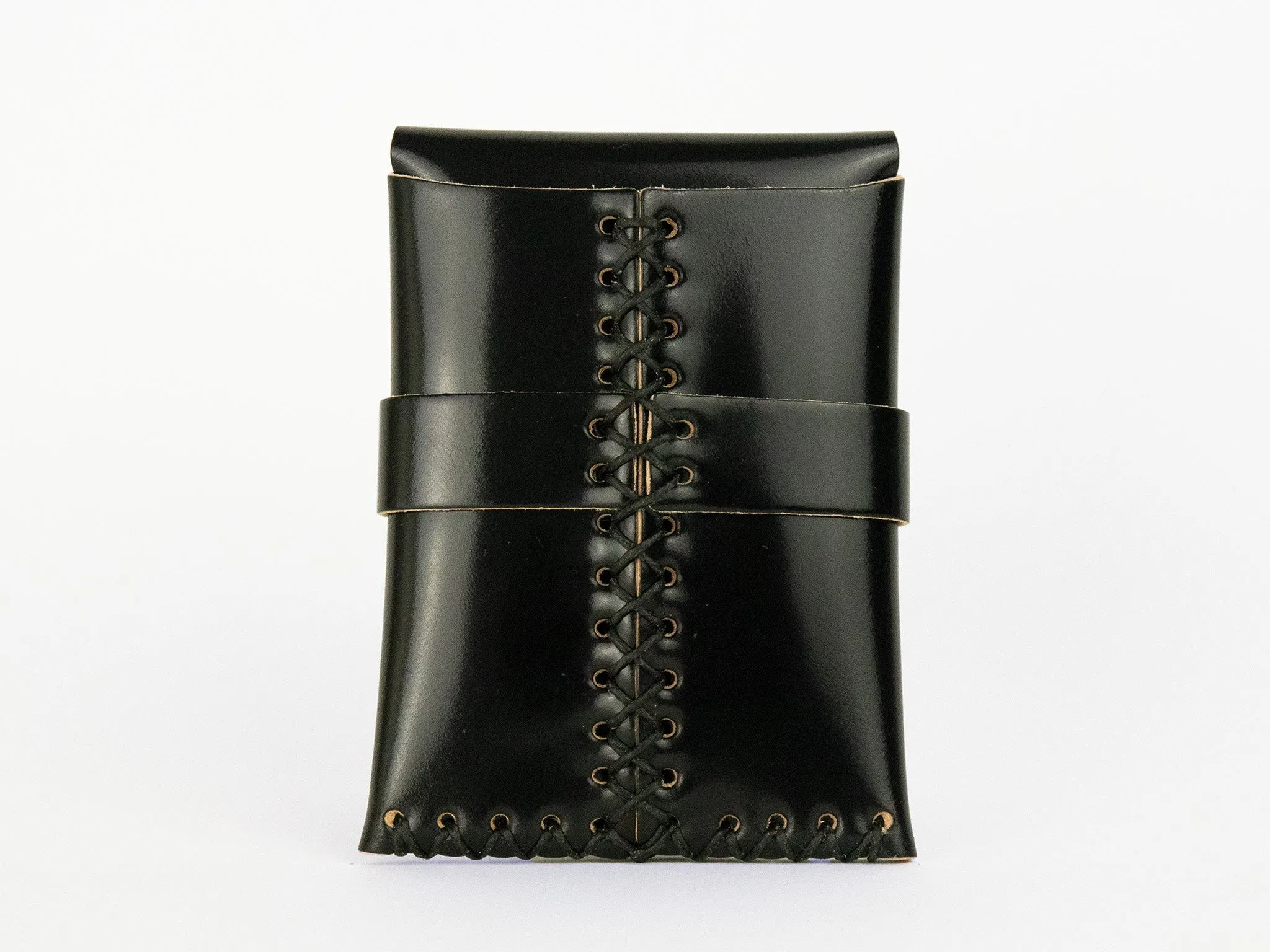 No. 155 Card Case with Flap, Onyx Cordovan sold by Billykirk product image thumbnail 2