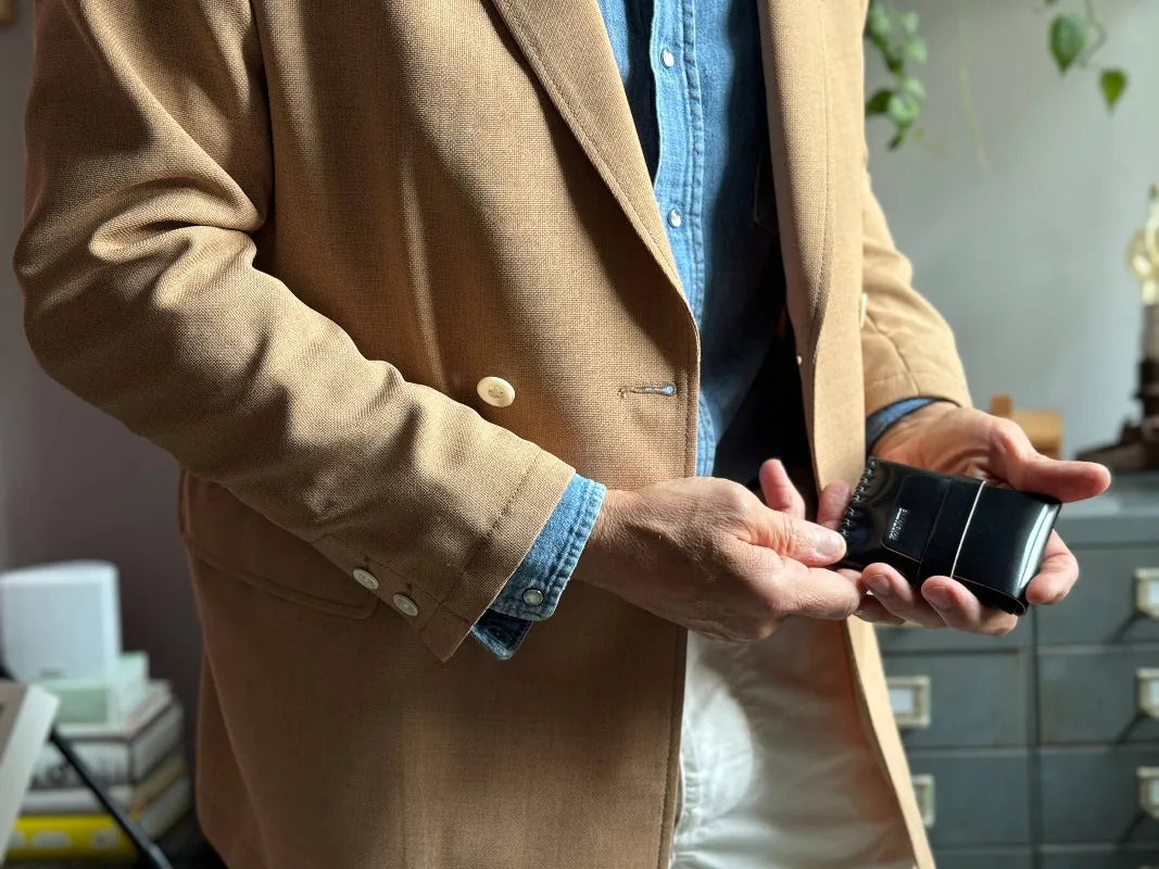 No. 155 Card Case with Flap, Onyx Cordovan sold by Billykirk product image thumbnail 5