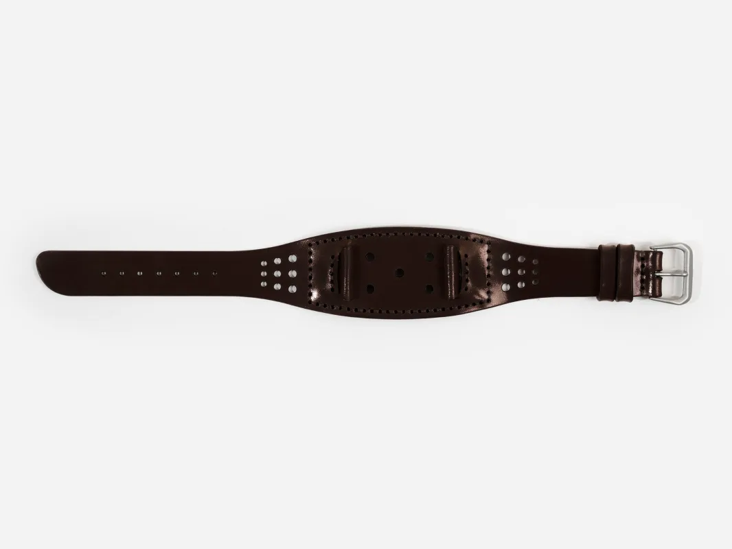 No. 630 Rally Watch Strap, Dark Brown Cordovan sold by Billykirk