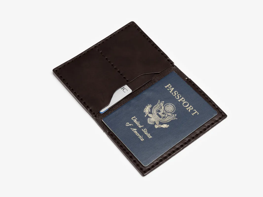 No. 153 Passport Wallet, Dark Brown sold by Billykirk