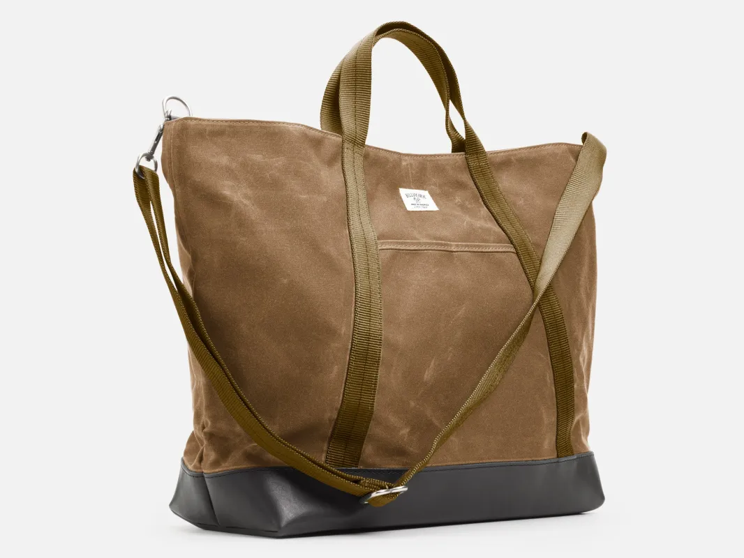 No. 540 Standard Issue East West Tote, Brush Brown made by Billykirk