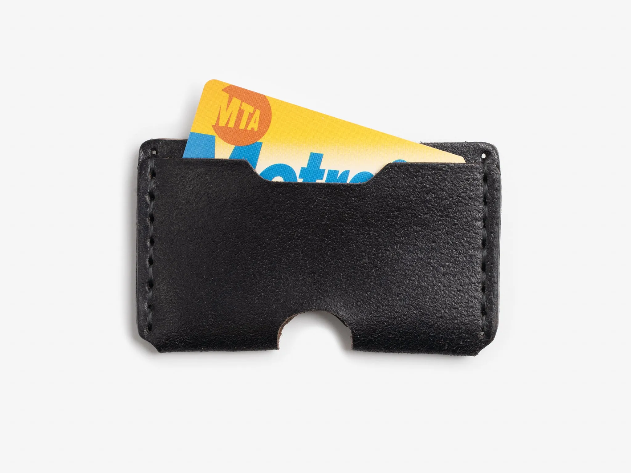 No. 397 Slim Card Case, Ebony Waxed Flesh sold by Billykirk product image thumbnail 3